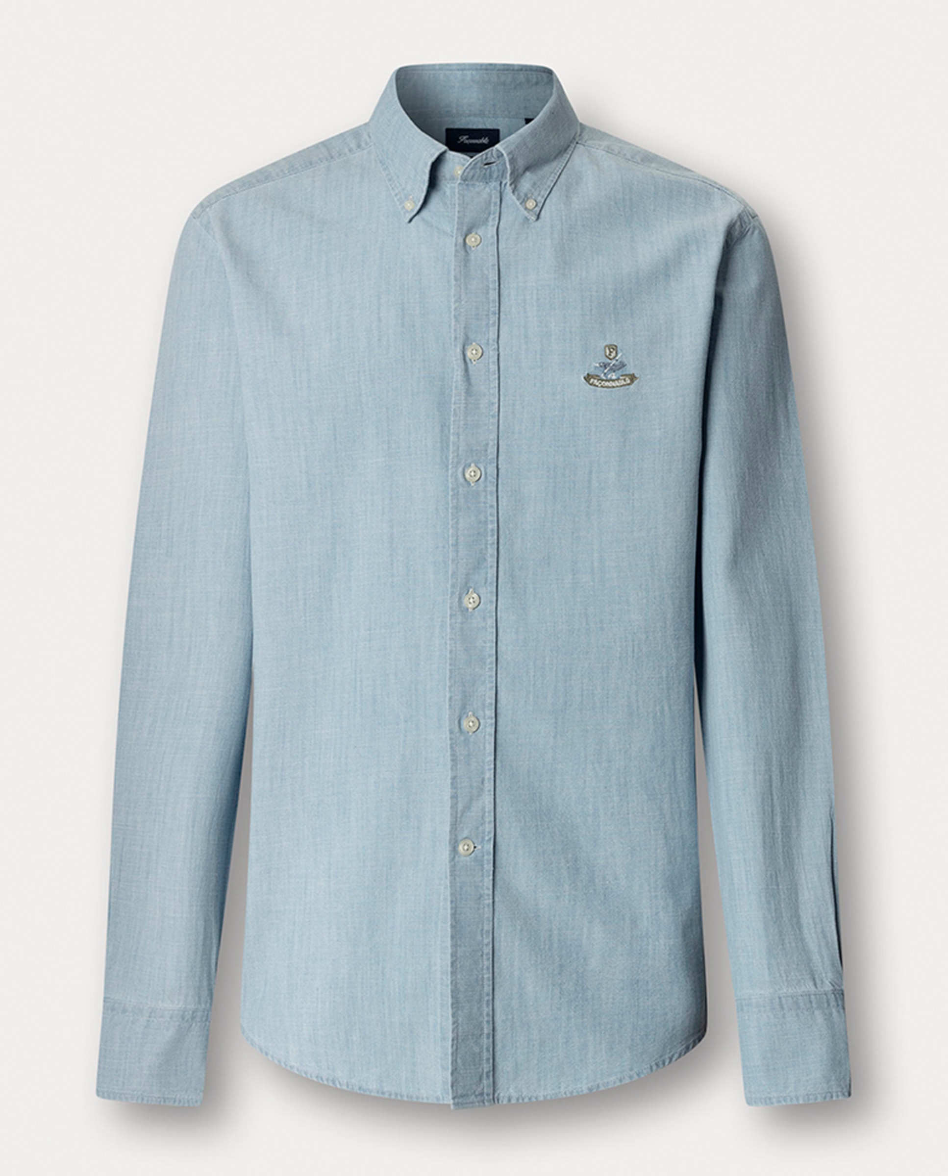Imagem 0 de Camisa Regular Fit em Algodão e Chambray