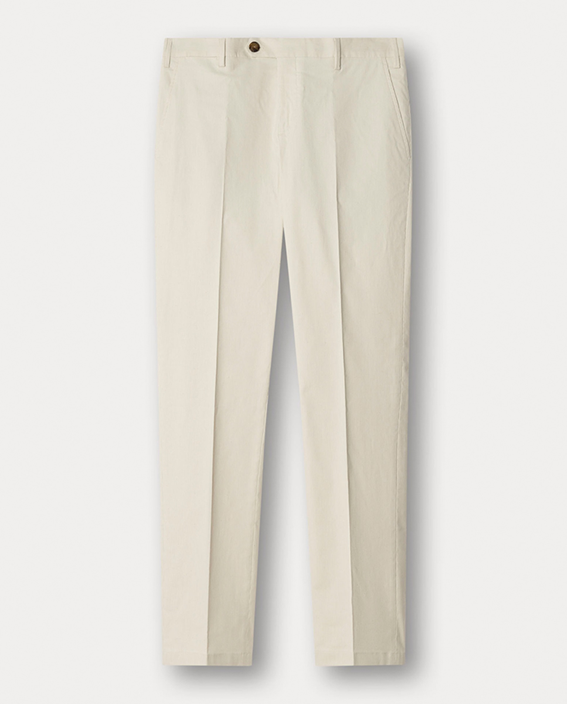 Imagem 0 de Calças Chino de Algodão Elástico às Micro Riscas Regular Fit