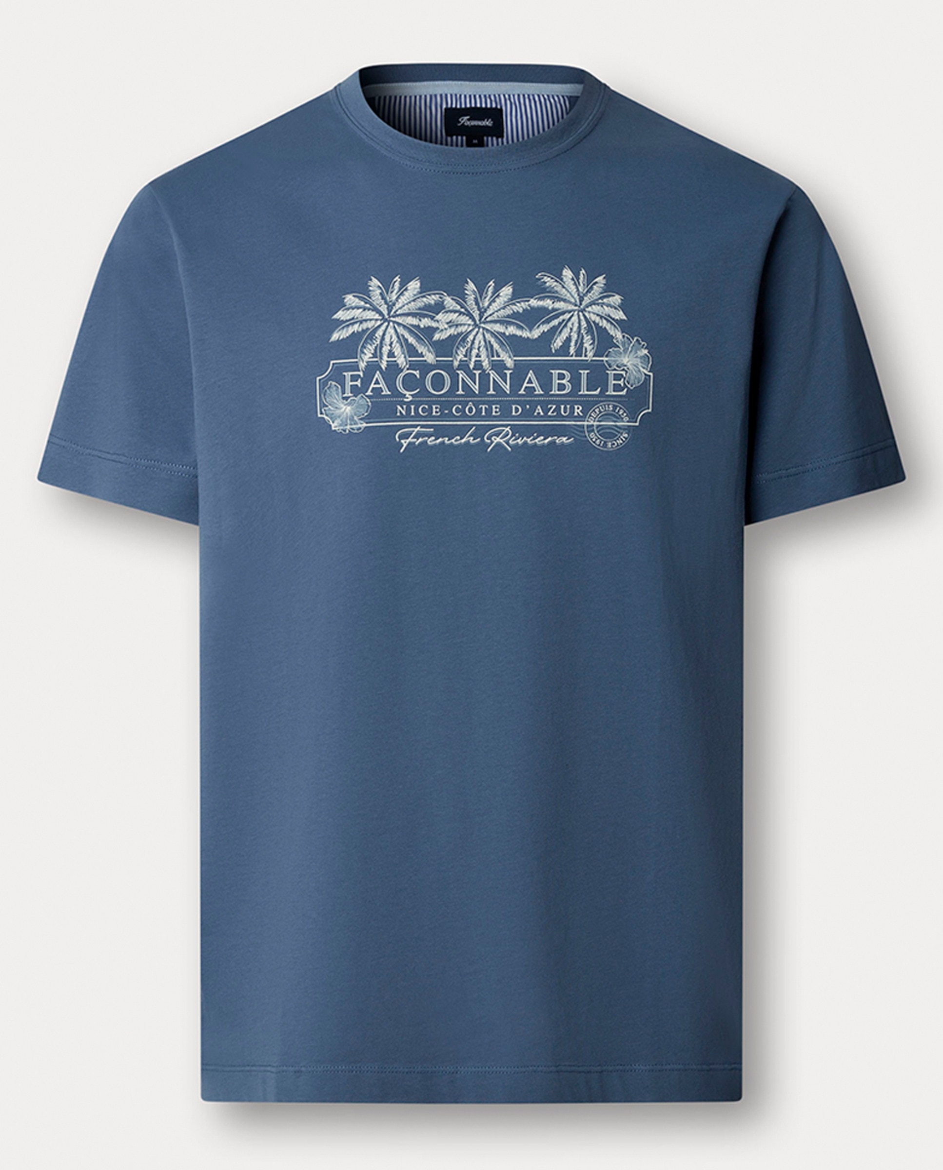 Imagem 0 de T-shirt de Manga Curta com Estampado de Palmeiras