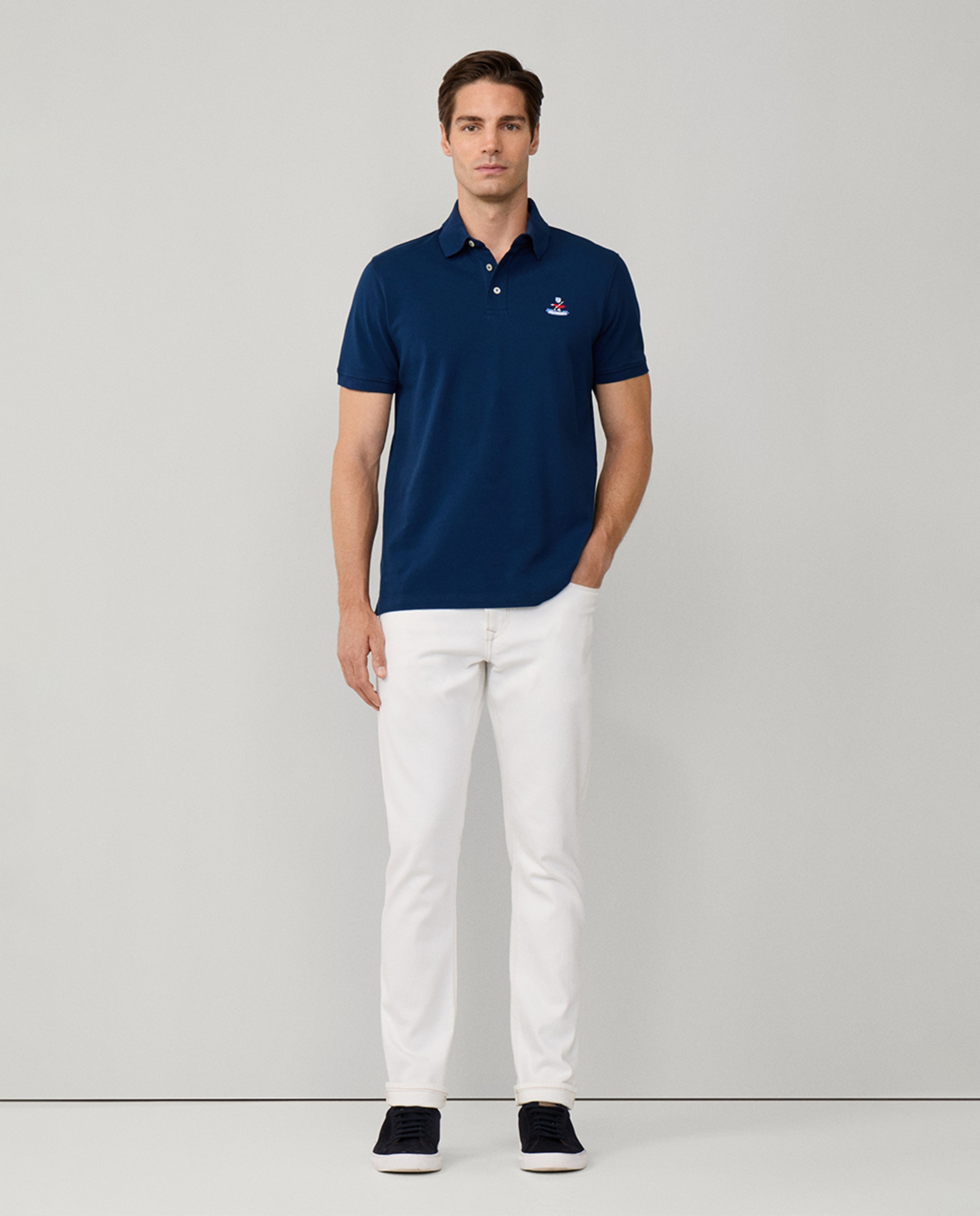Imagen 7 de Polo de hombre de piqué manga corta birdie - Façonnable - Azul marino Azul marino