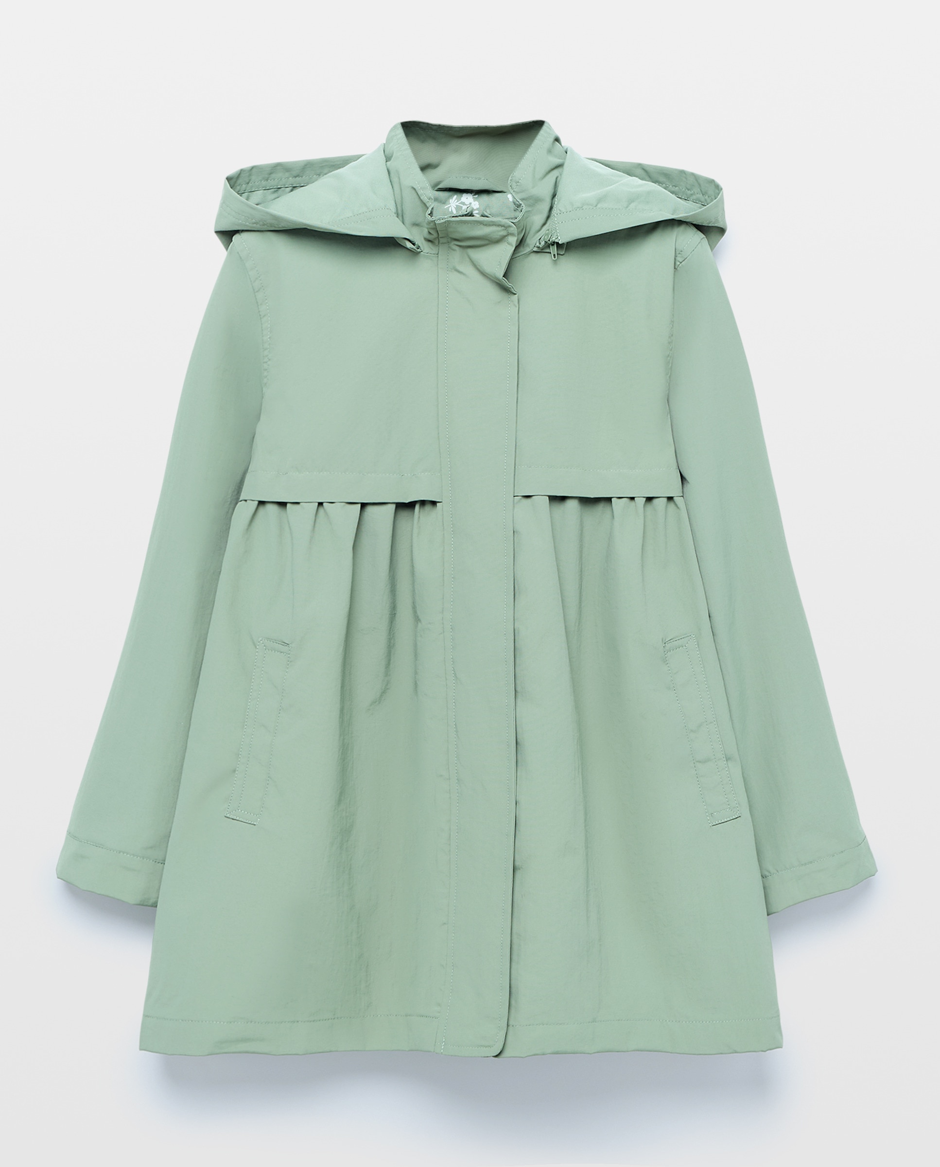 Parka Lisa Clássica Fake Memory Verde-1