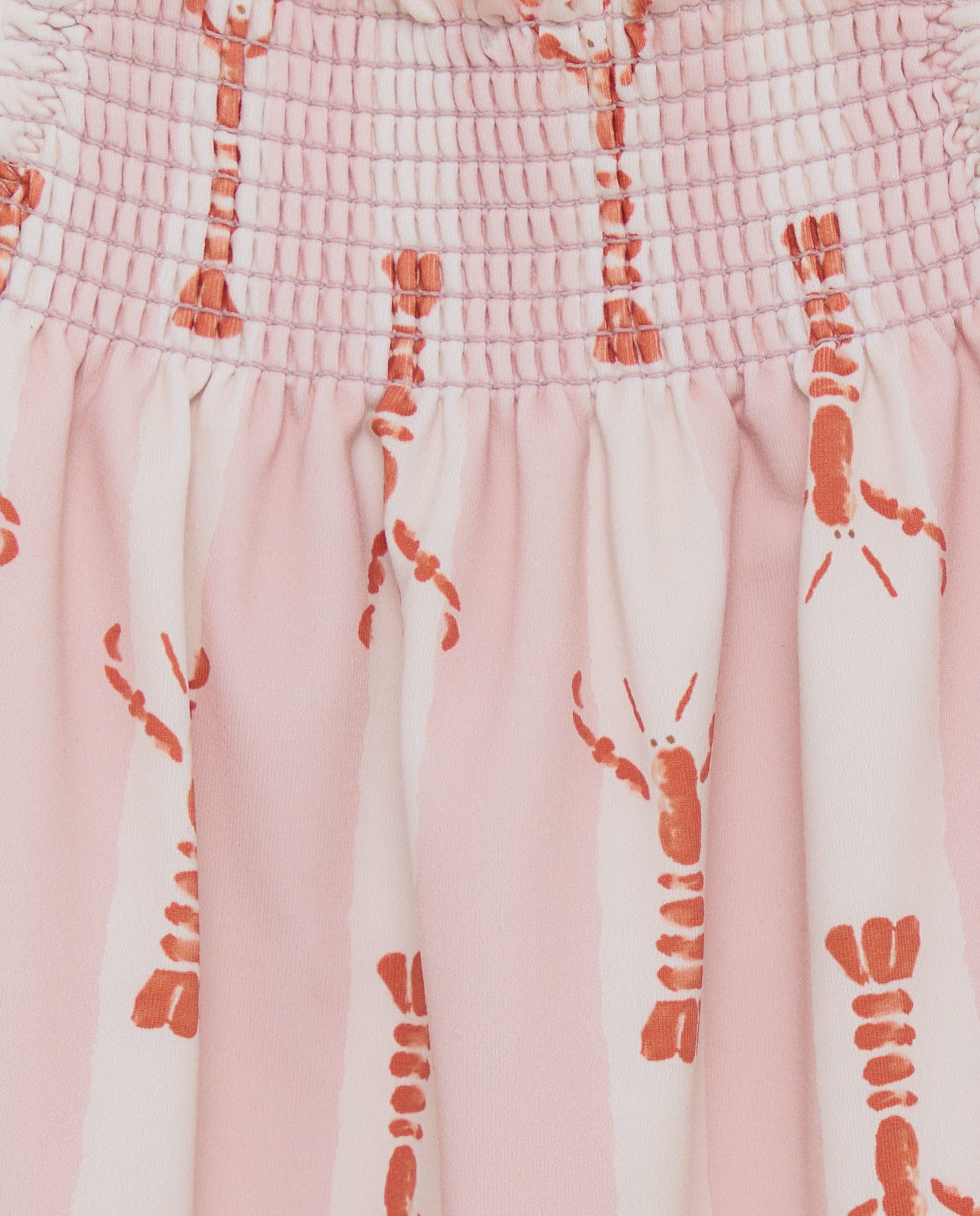 Bañador de bebé smock langosta 200 Rosa-3