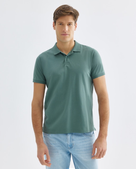 Imagen 0 de Polo de hombre manga corta jersey garment wash