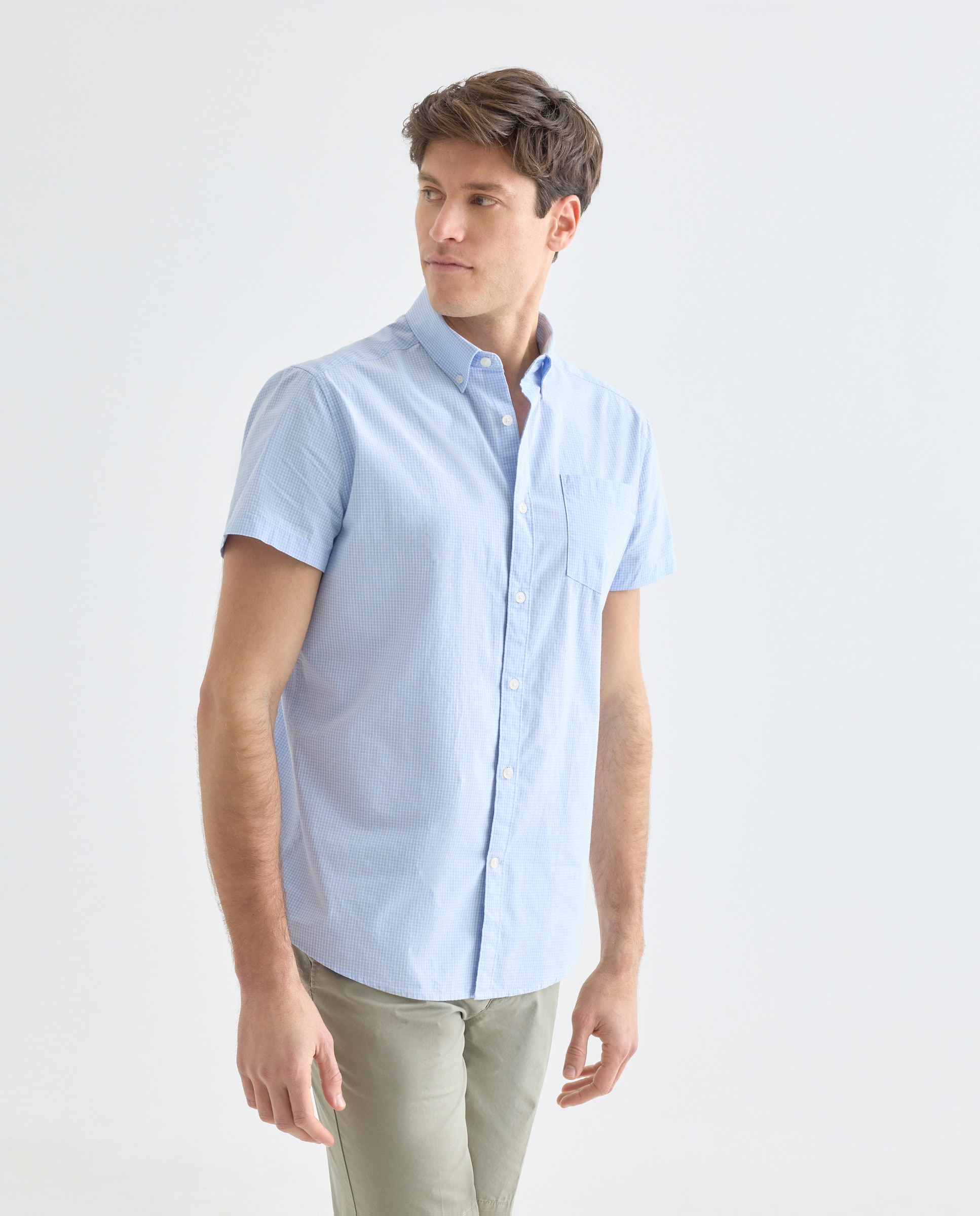 Imagen 0 de Camisa sport manga corta hombre popelín