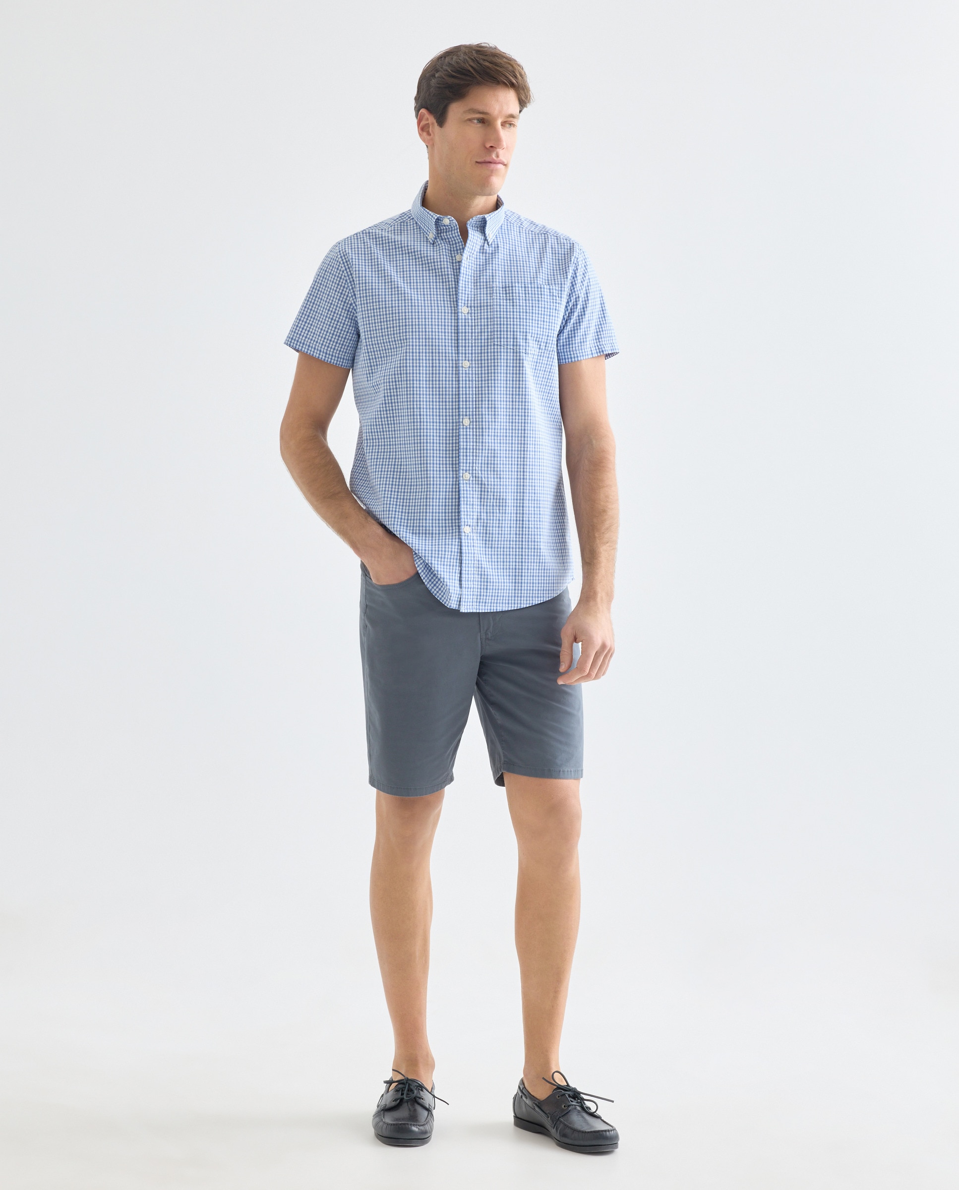 Imagen 0 de Bermuda hombre cinco bolsillos lavado regular fit
