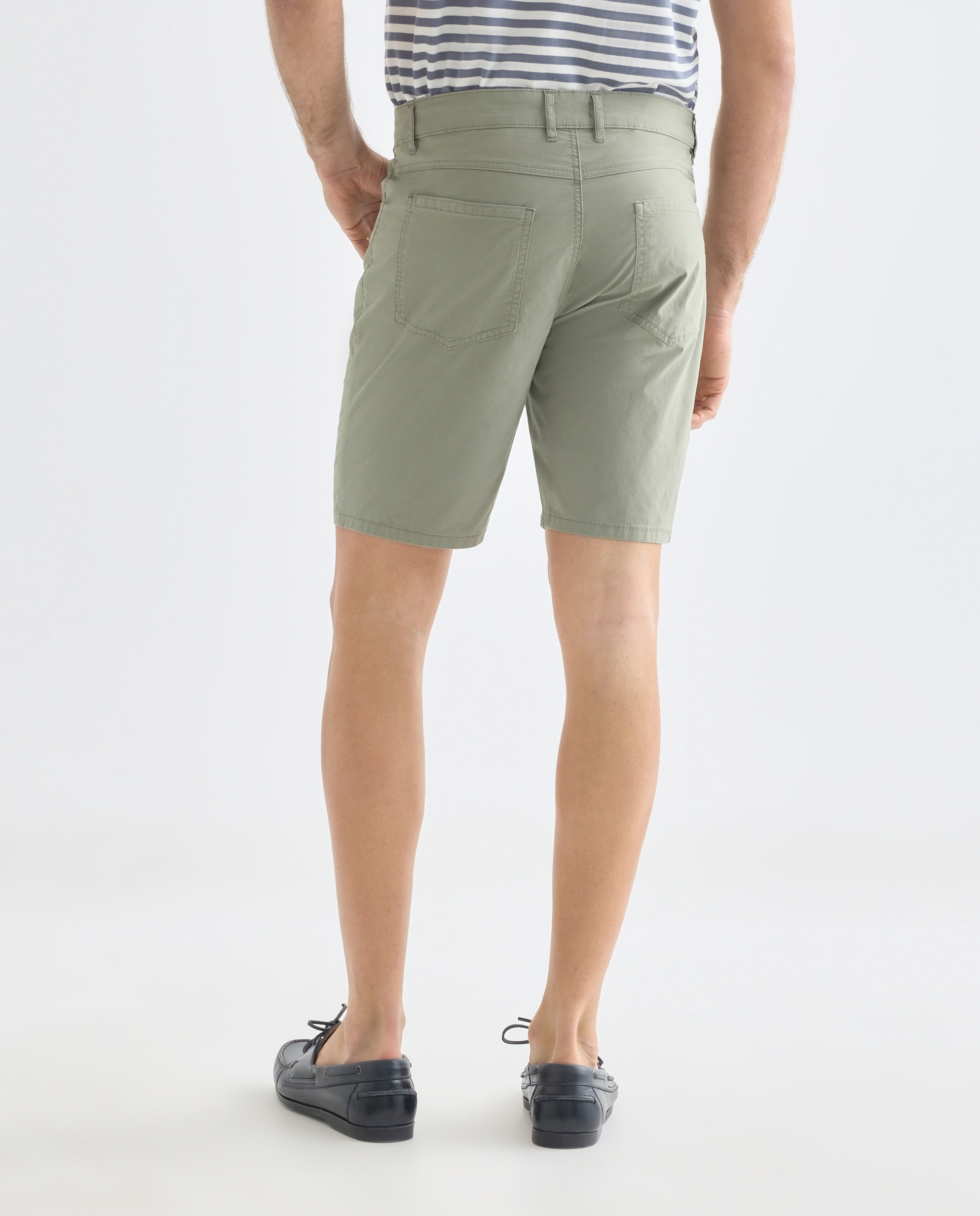 Bermuda hombre cinco bolsillos lavado regular fit 520 Kaki-3