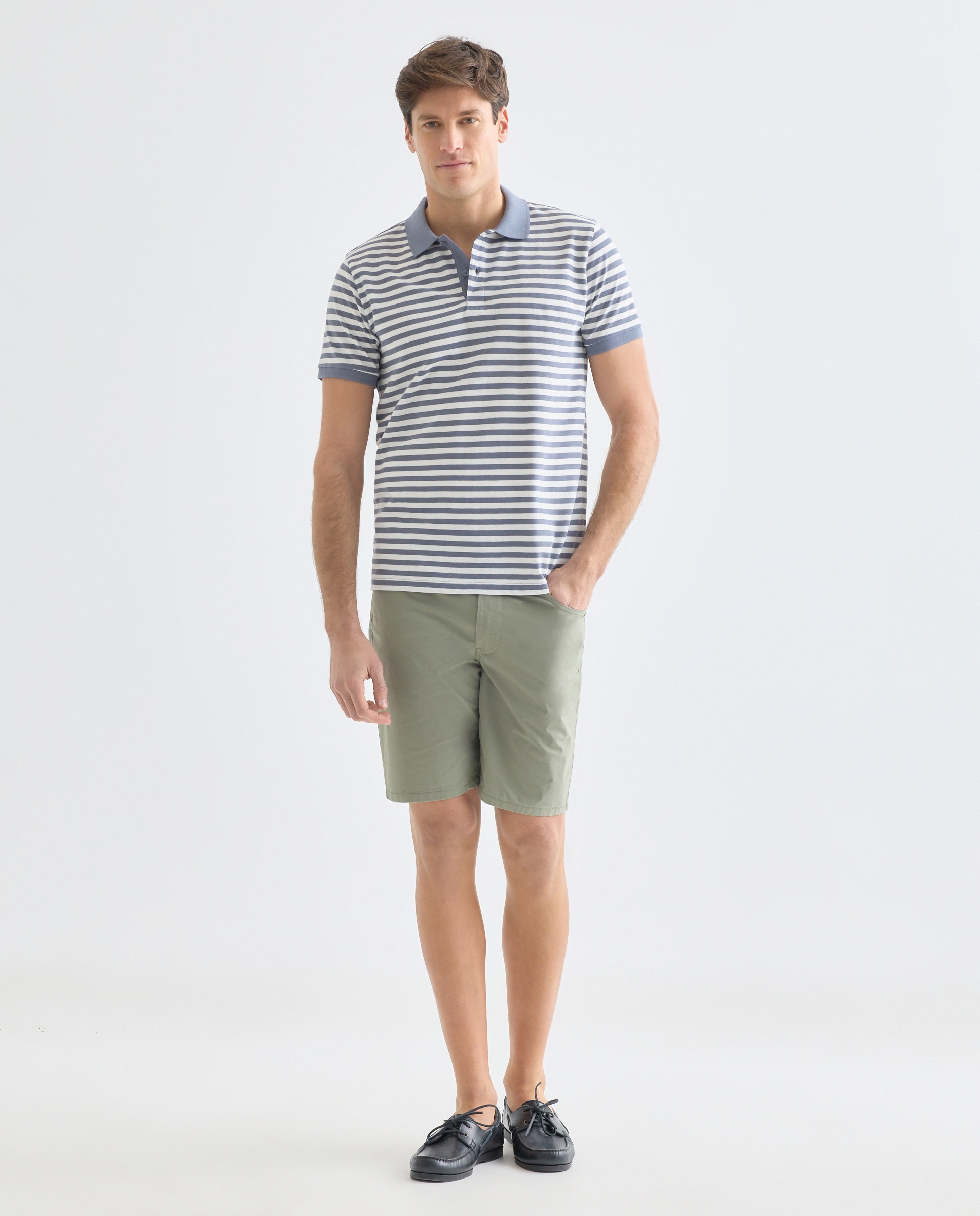 Imagen 0 de Bermuda hombre cinco bolsillos lavado regular fit