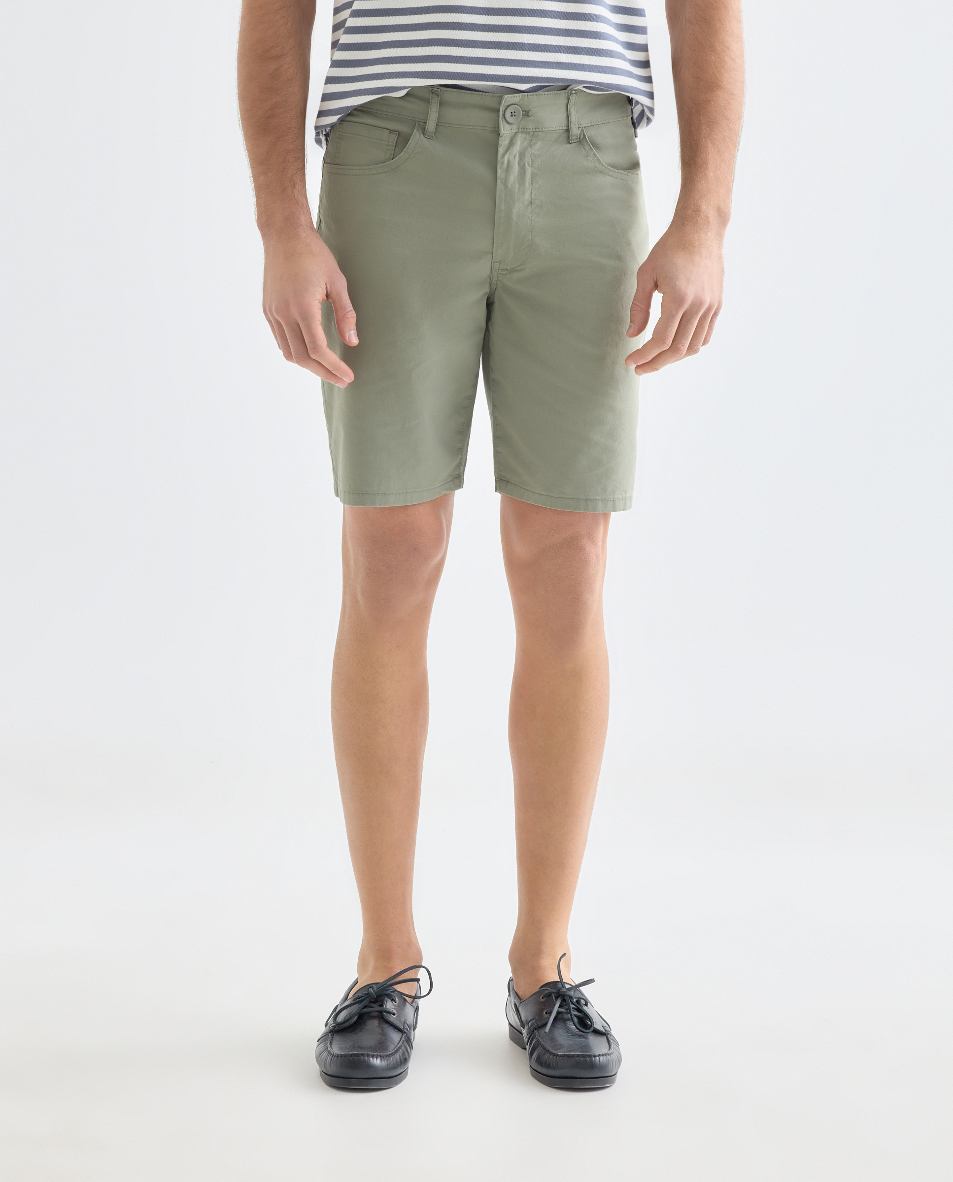 Bermuda hombre cinco bolsillos lavado regular fit 520 Kaki-2
