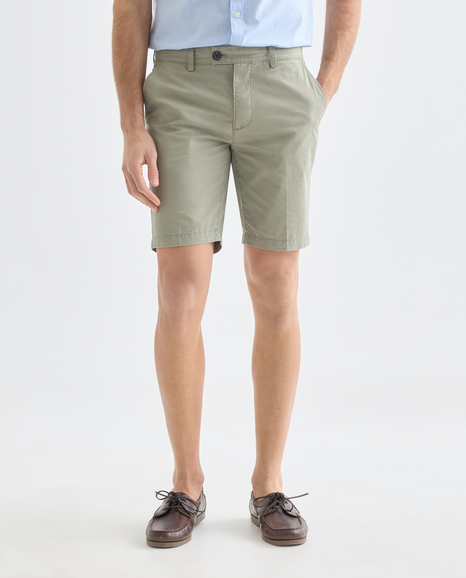 Bermuda hombre chino basico 510 Verde claro-2