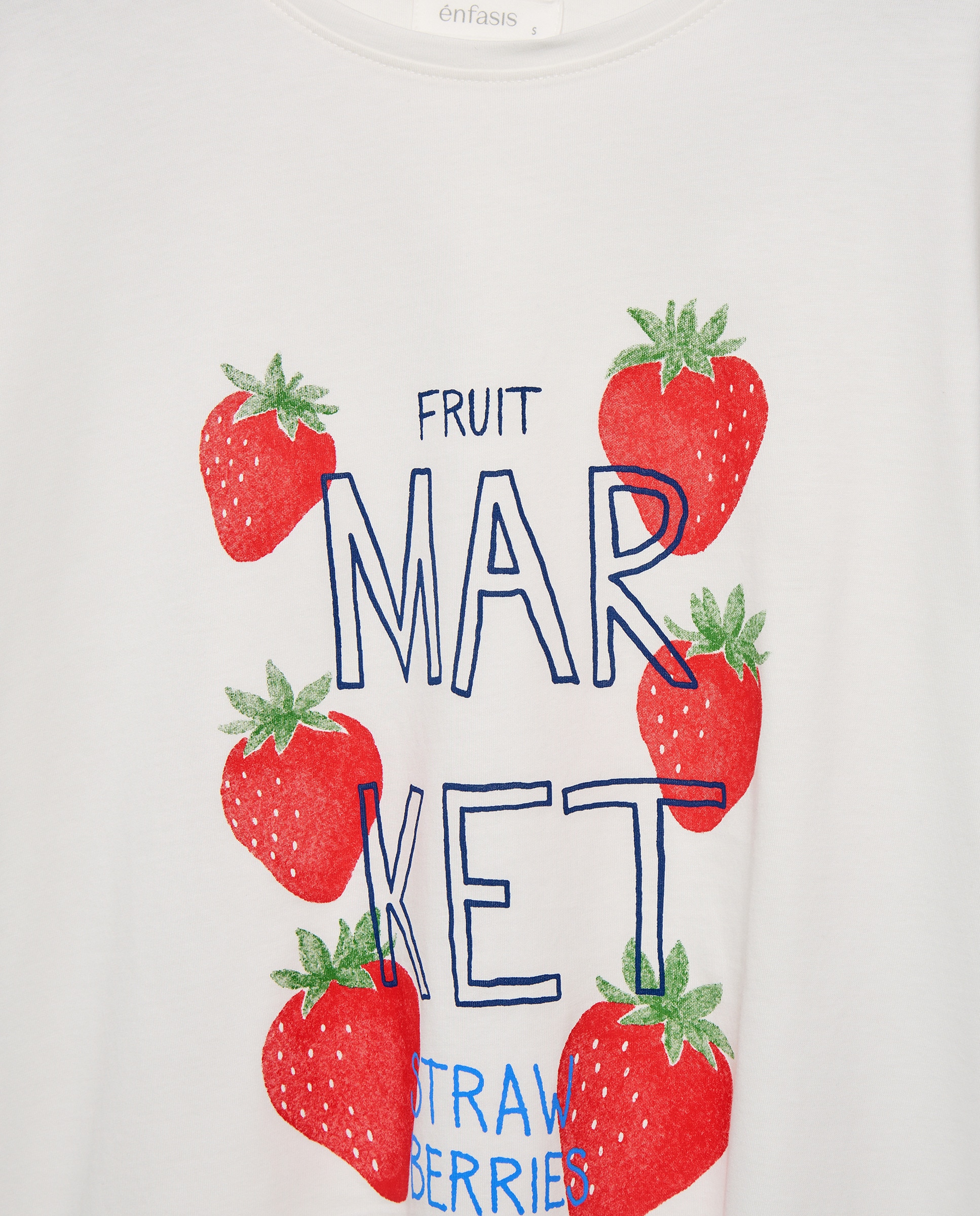 T-shirt de Pijama com Manga Curta 120 Cru-5