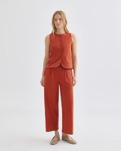 Imagen 0 de Pantalón de mujer de algodón ancho