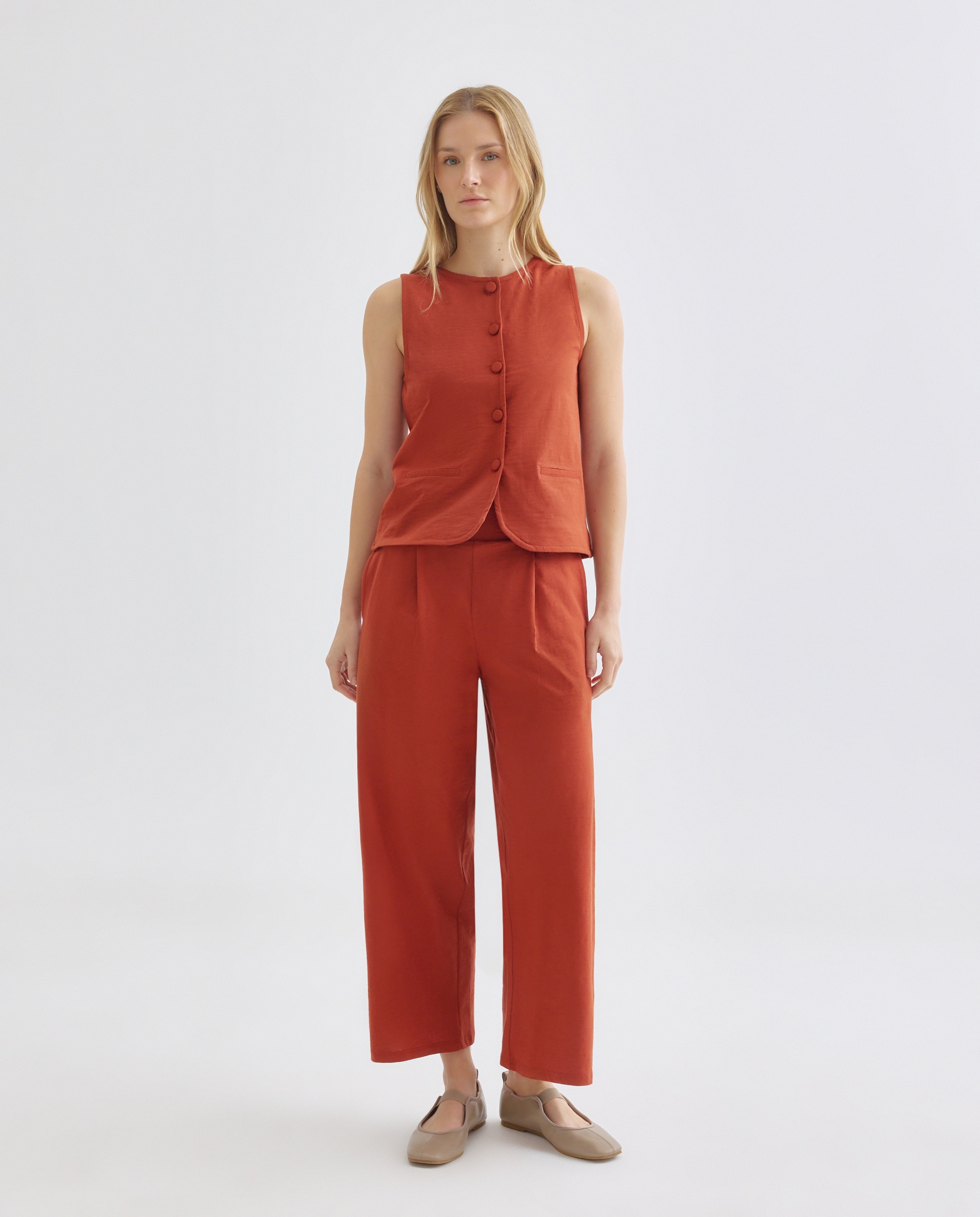 Imagen 0 de Pantalón de mujer de algodón ancho