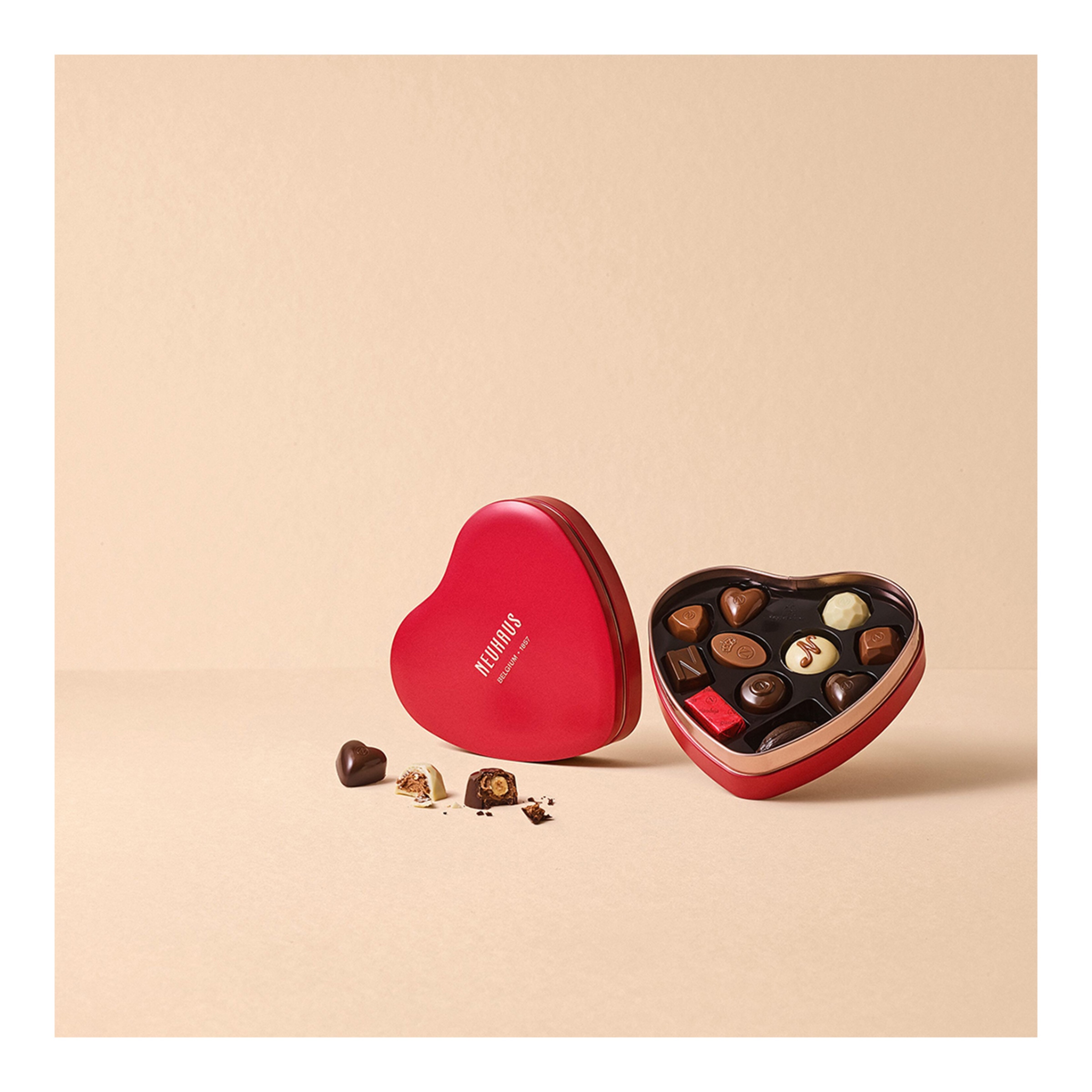 Bombones belgas surtidos corazón Neuhaus 10 piezas 3