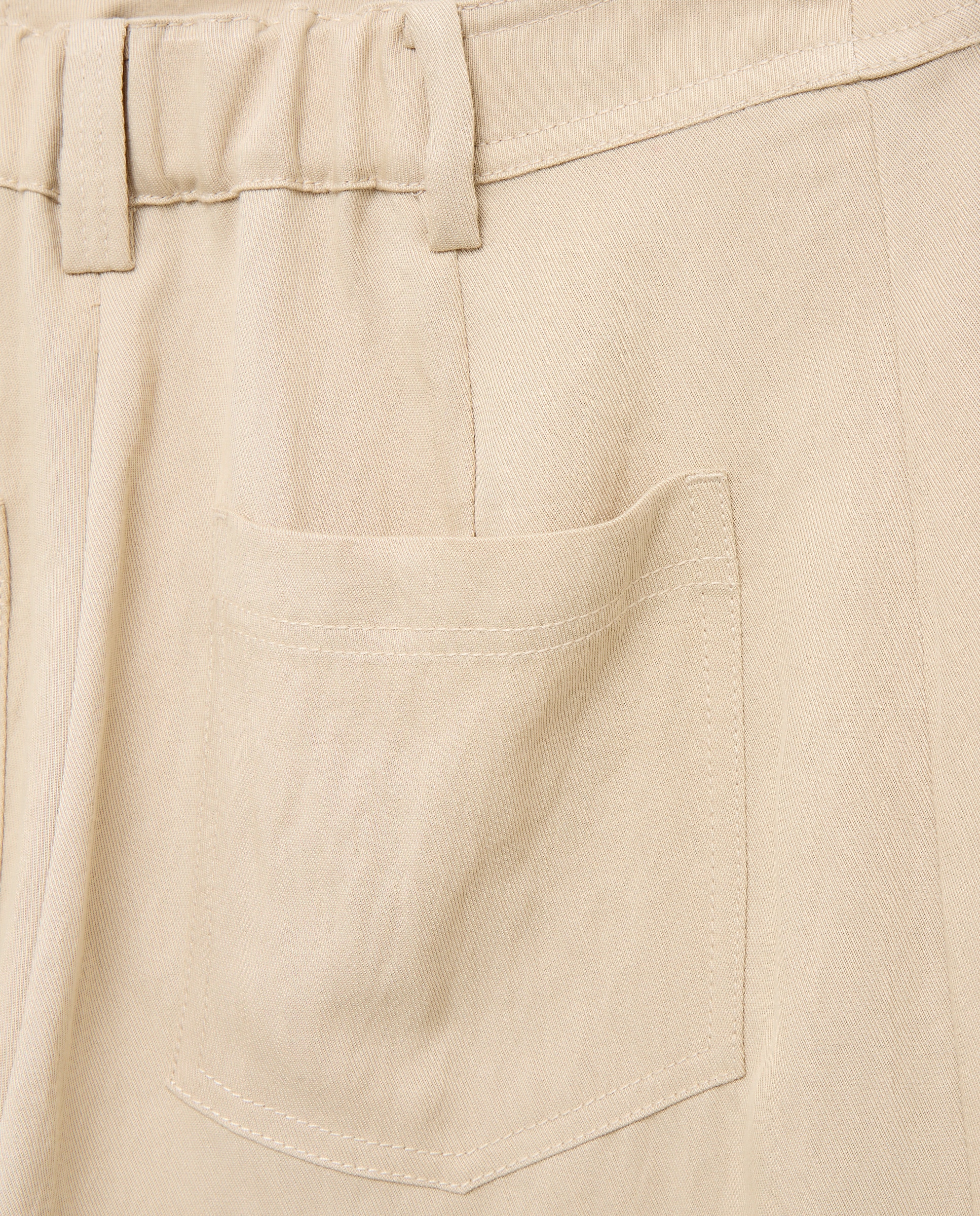 Calças cropped Bege-5