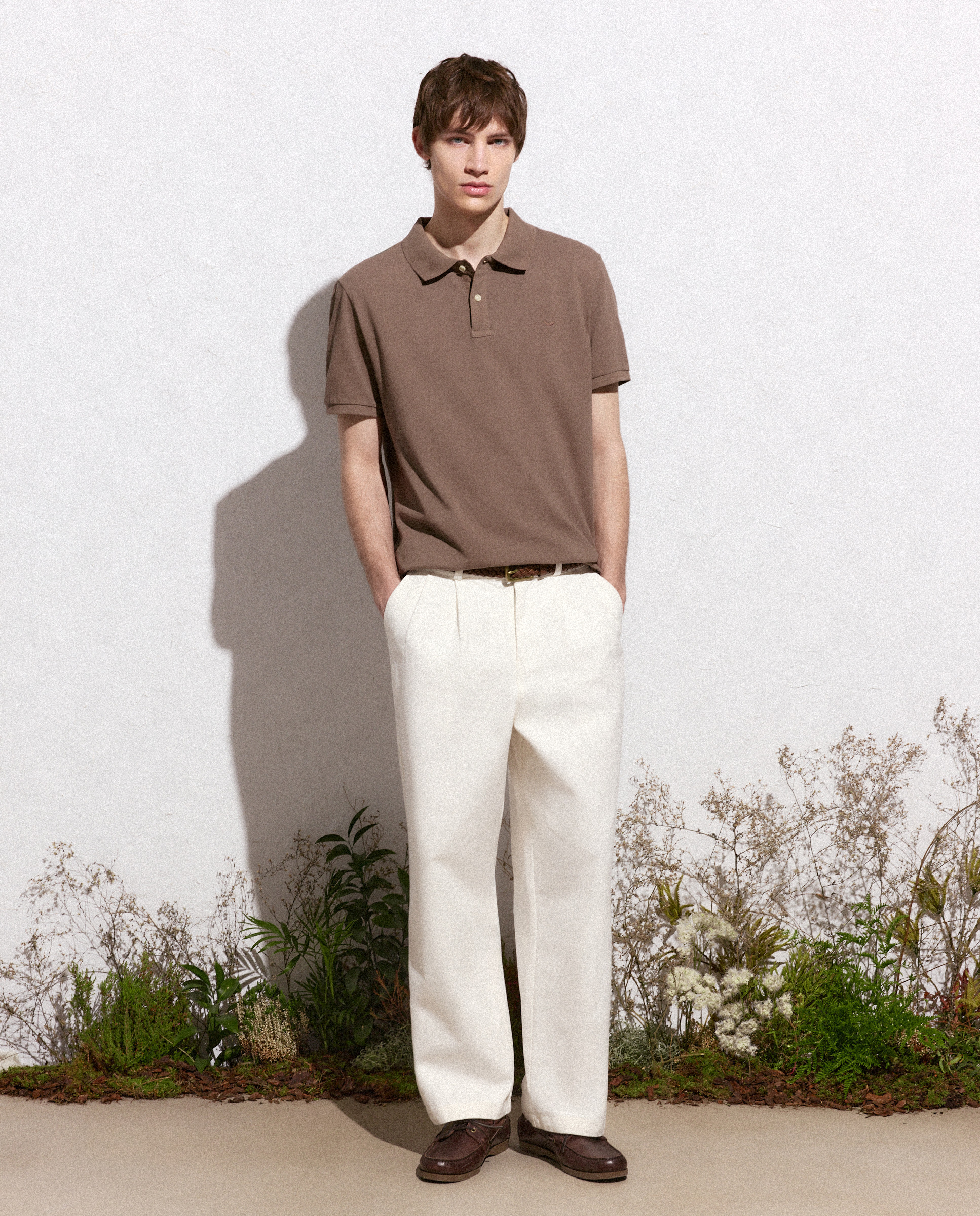 Imagem 0 de Polo de Manga Curta Garment Dye