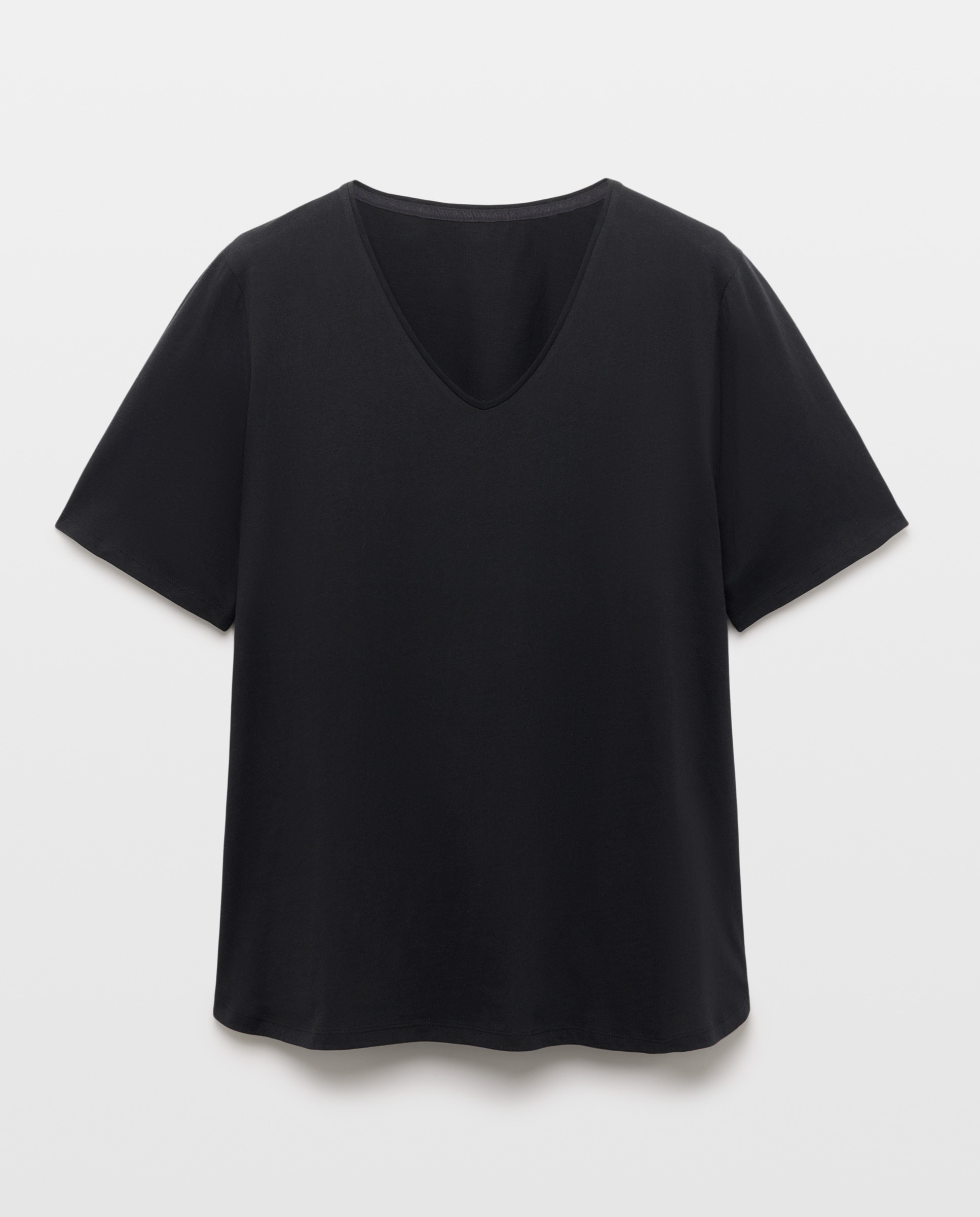 Camiseta lisa de manga corta mujer - Couchel - Verde Pato Negro-5