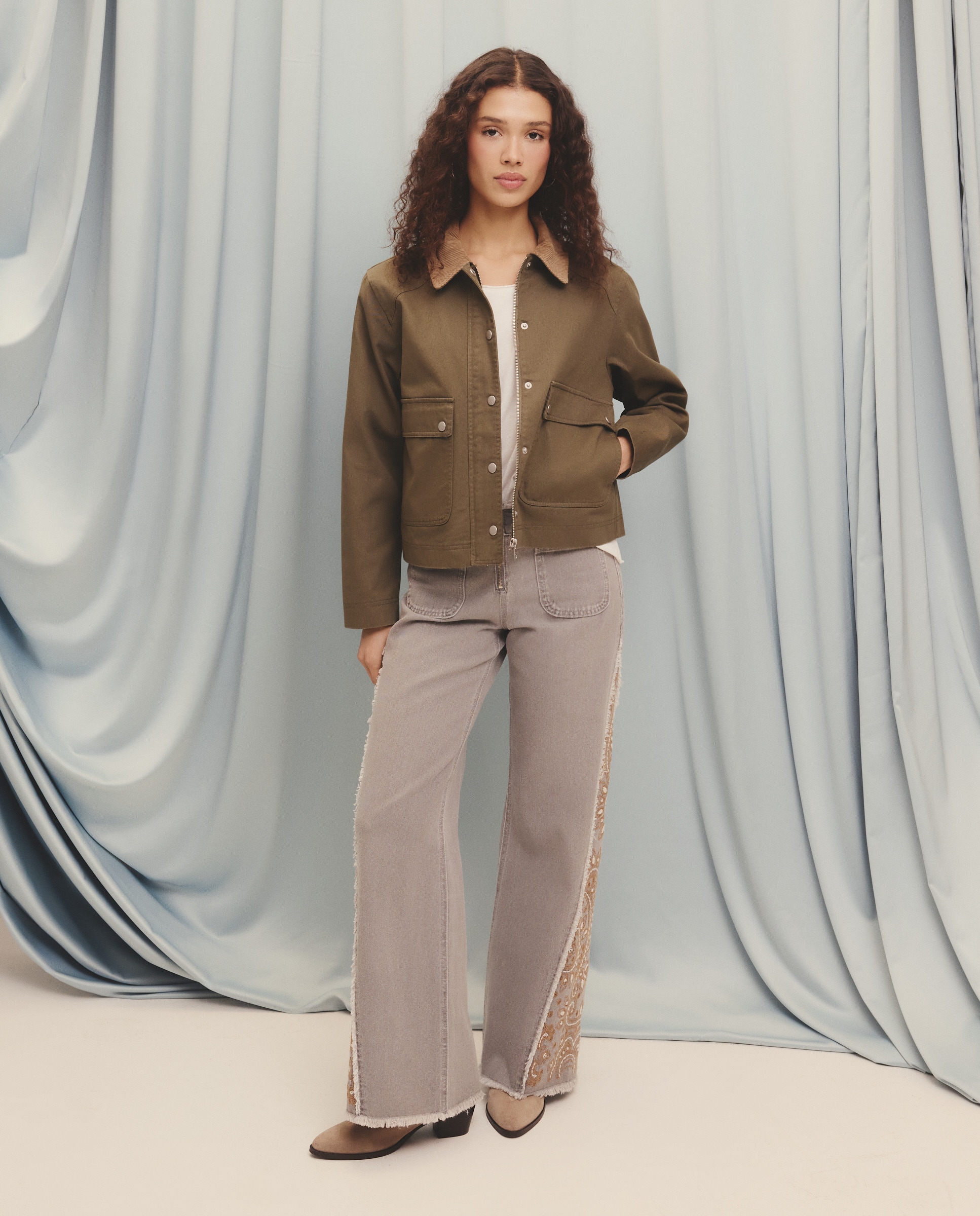 Imagem 0 de Casaco de Algodão com Bombazina