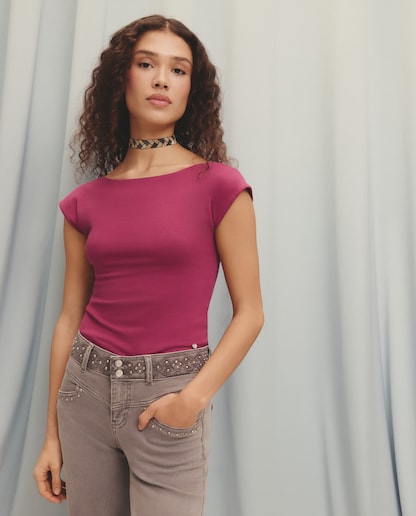 Imagen 0 de Camiseta de mujer espalda escotada