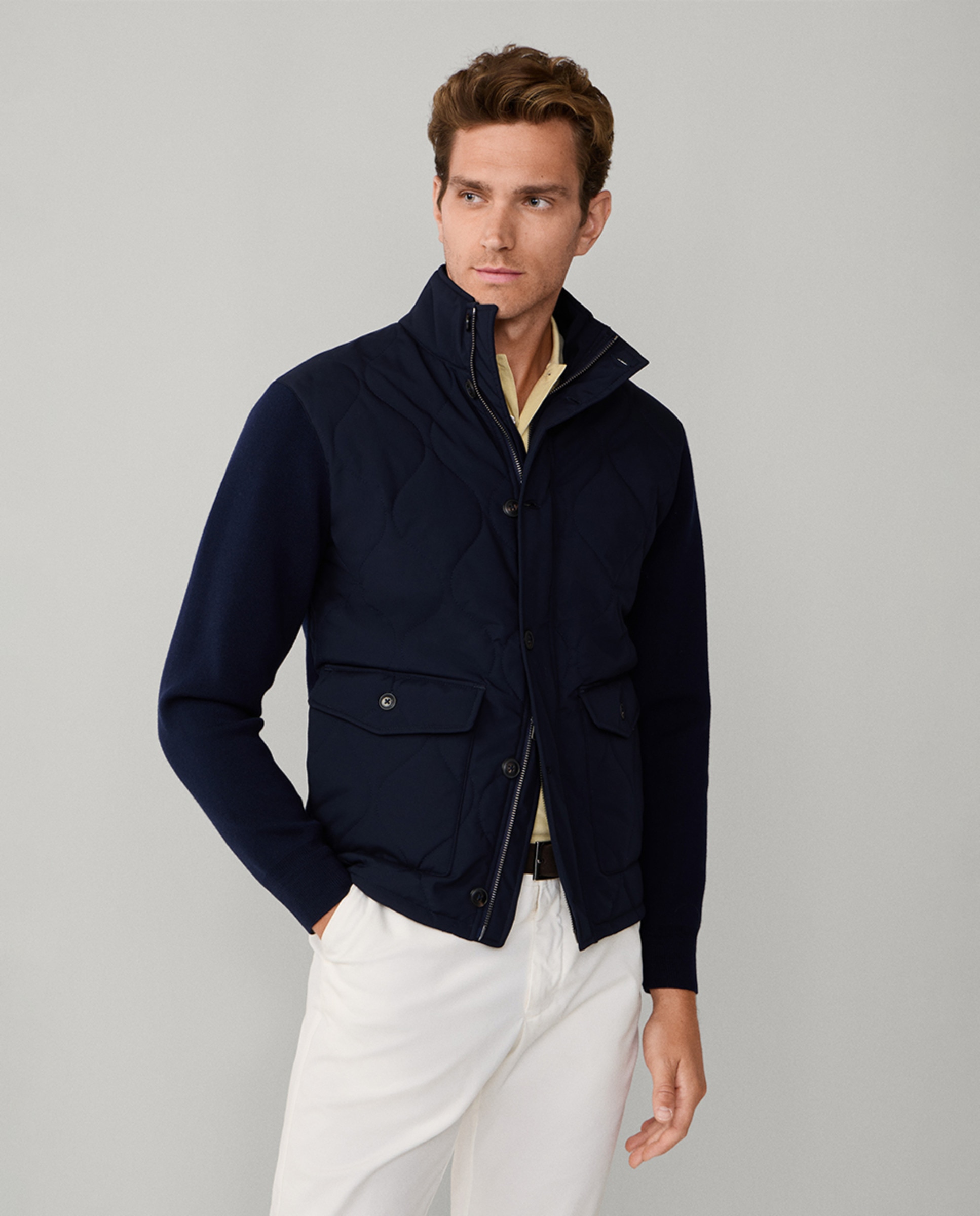 Imagem 0 de Casaco Híbrido com Bolsos de Remendo Tamanhos Grandes