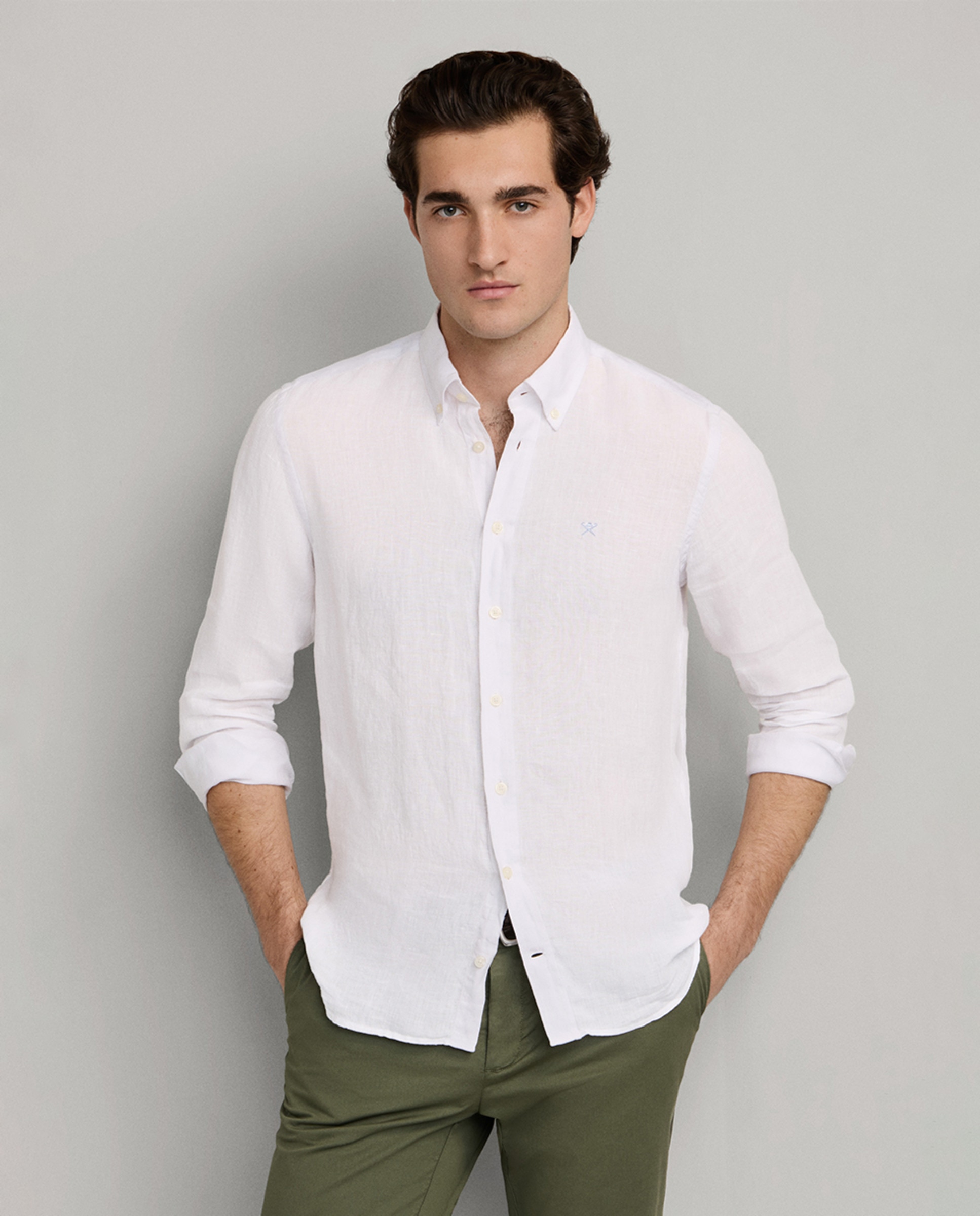 Imagem 0 de Camisa Classic Fit de Linho Tamanhos Grandes