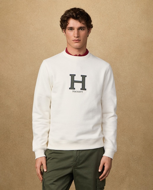 Imagem 0 de Sweatshirt de Algodão com Logótipo Central Tamanhos Grandes