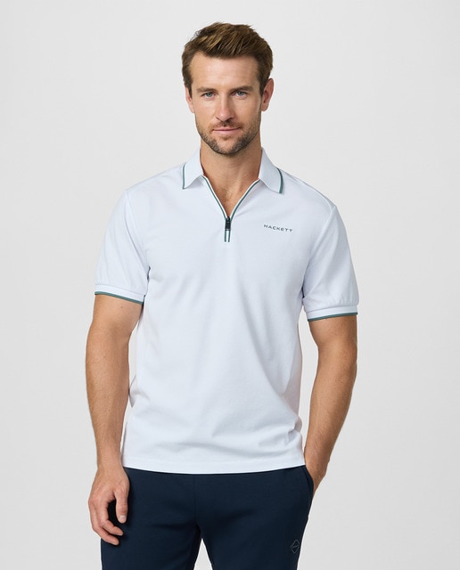 Imagem 0 de Polo de Manga Curta com Meio Fecho de Correr Tamanhos Grandes