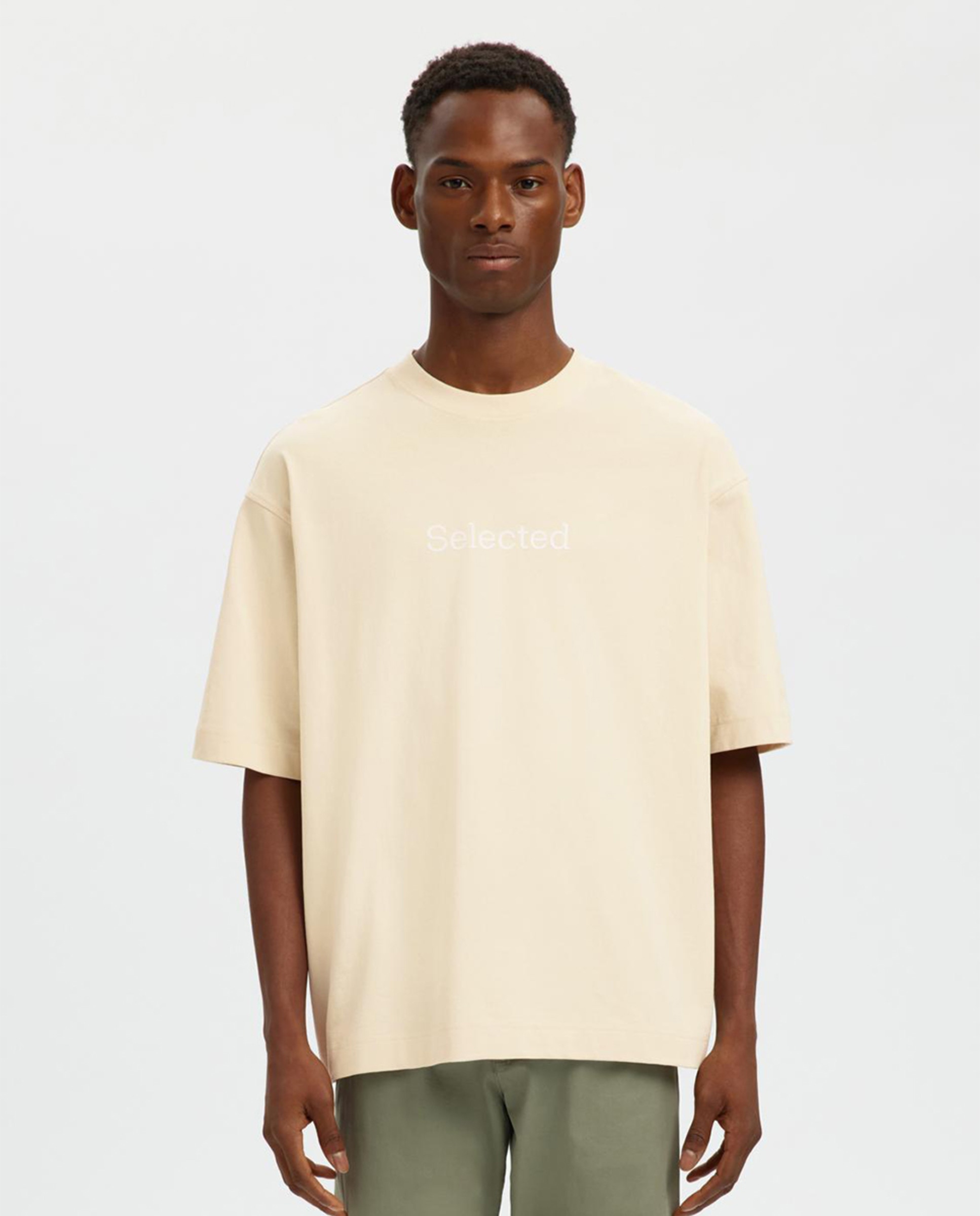 Imagem 0 de T-shirt de Manga Curta com Estampado Relax à Frente