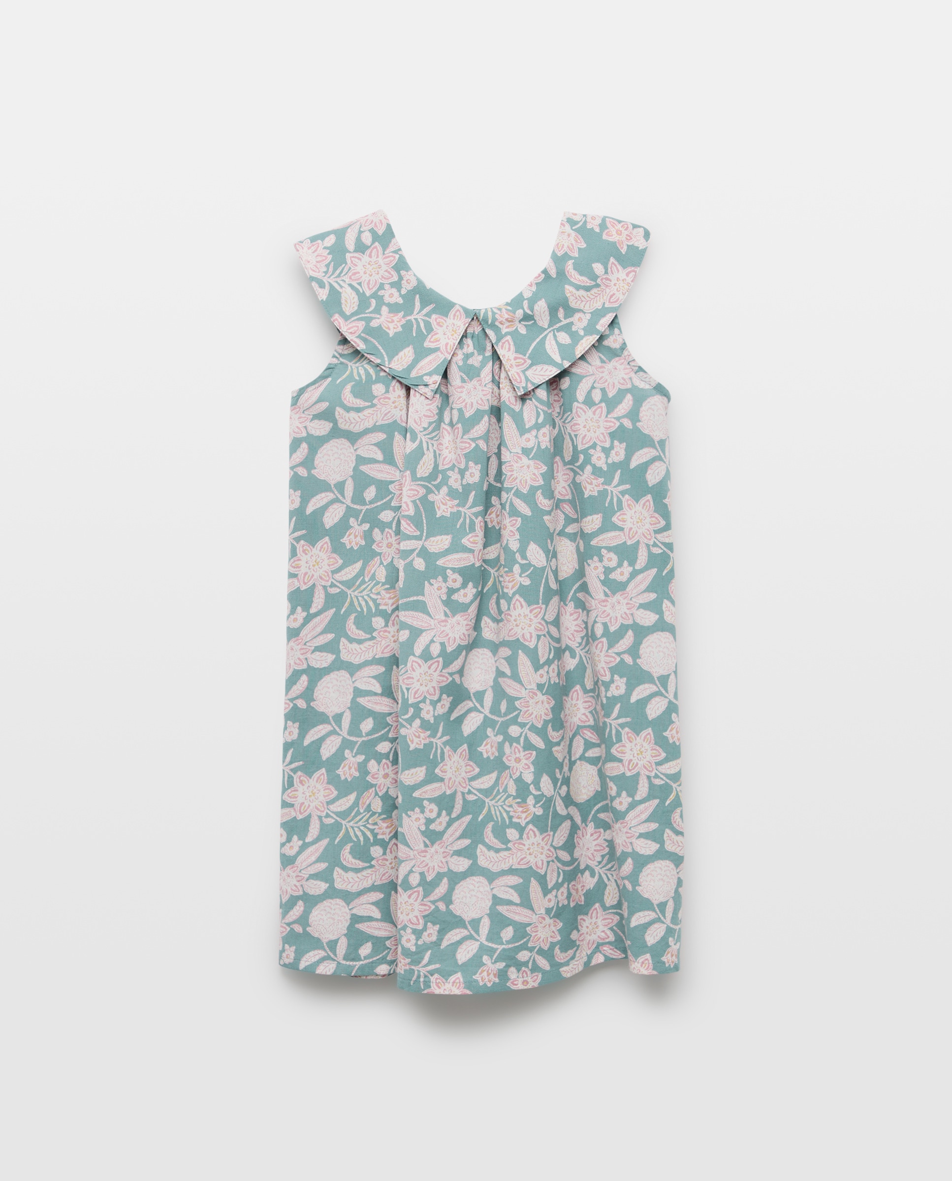 Imagen 0 de Vestido niña de lino estampado