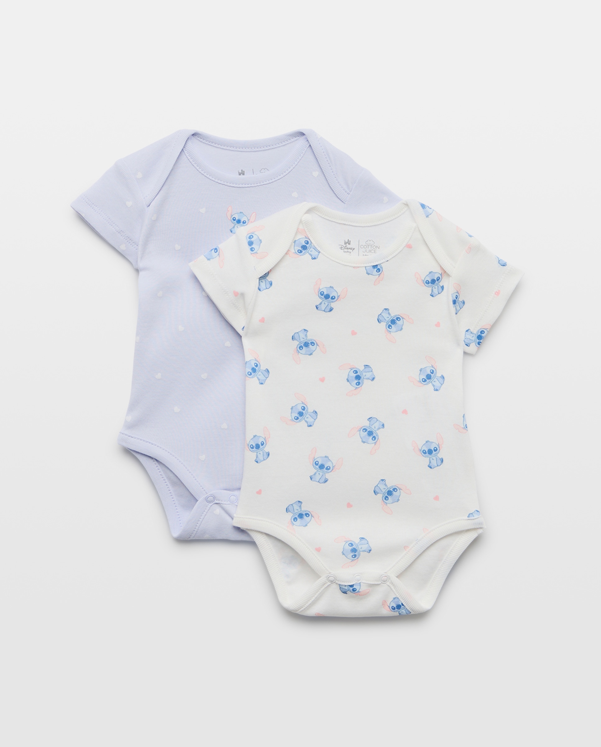 Imagem 0 de Pack de 2 Bodies de Bebé com Manga Curta e Estampado Stitch