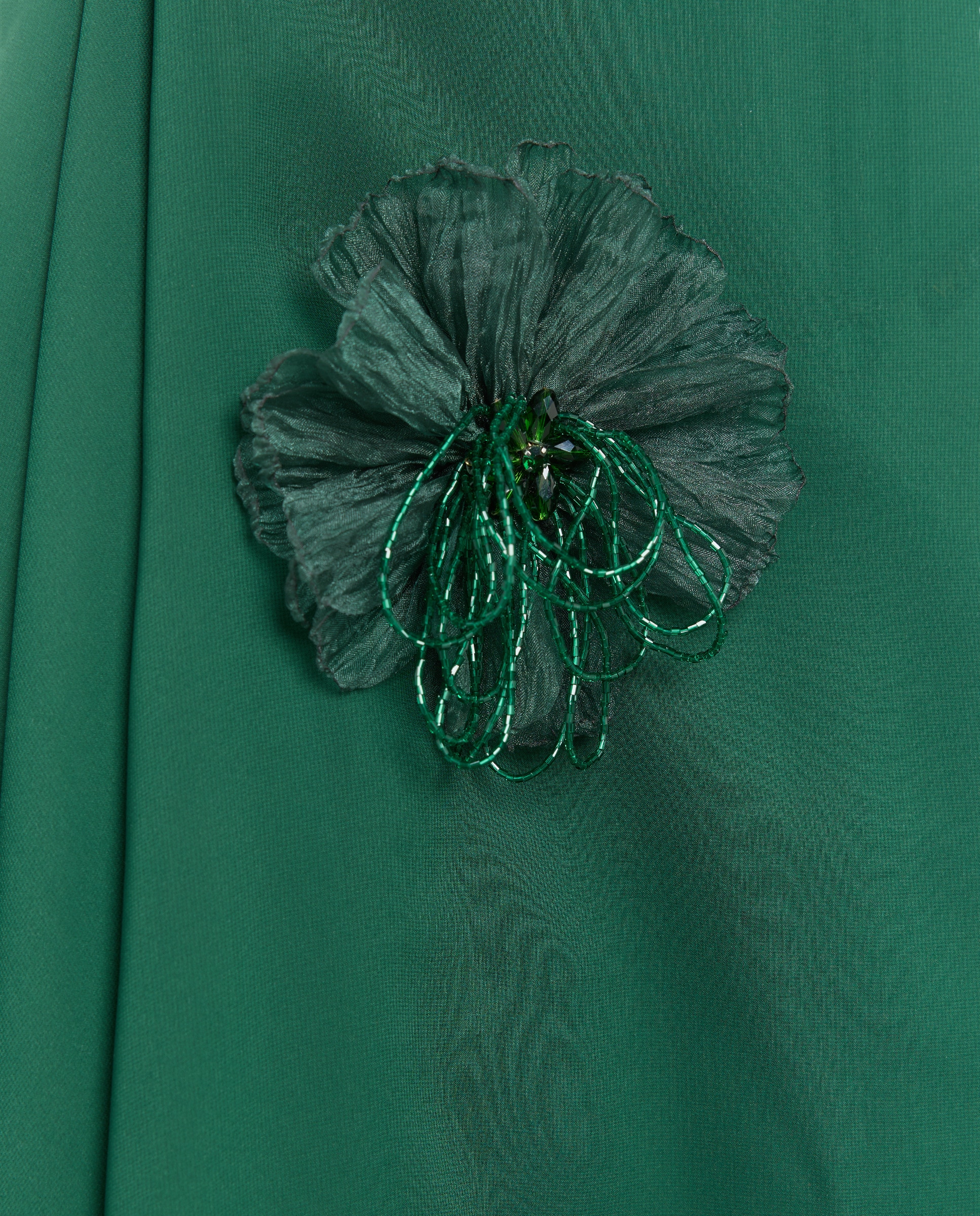 Vestido Curto Liso sem Mangas 530 Verde Escuro-7
