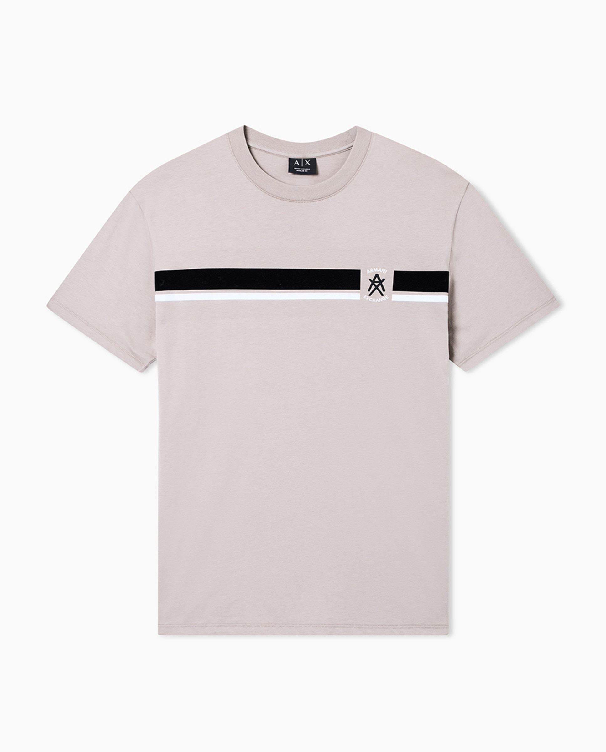 T-shirt Regular Fit com Manga Curta Castanho-claro-4