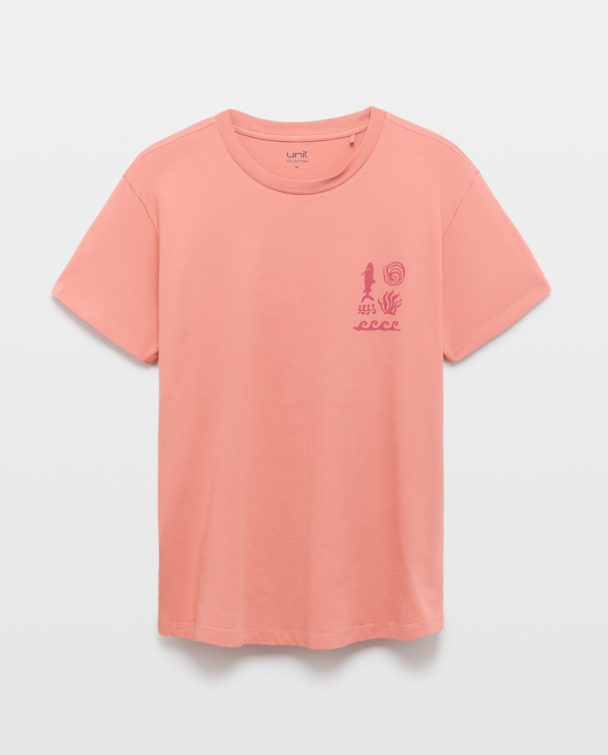 Camiseta de hombre manga corta TIBURON 660 Naranja-4
