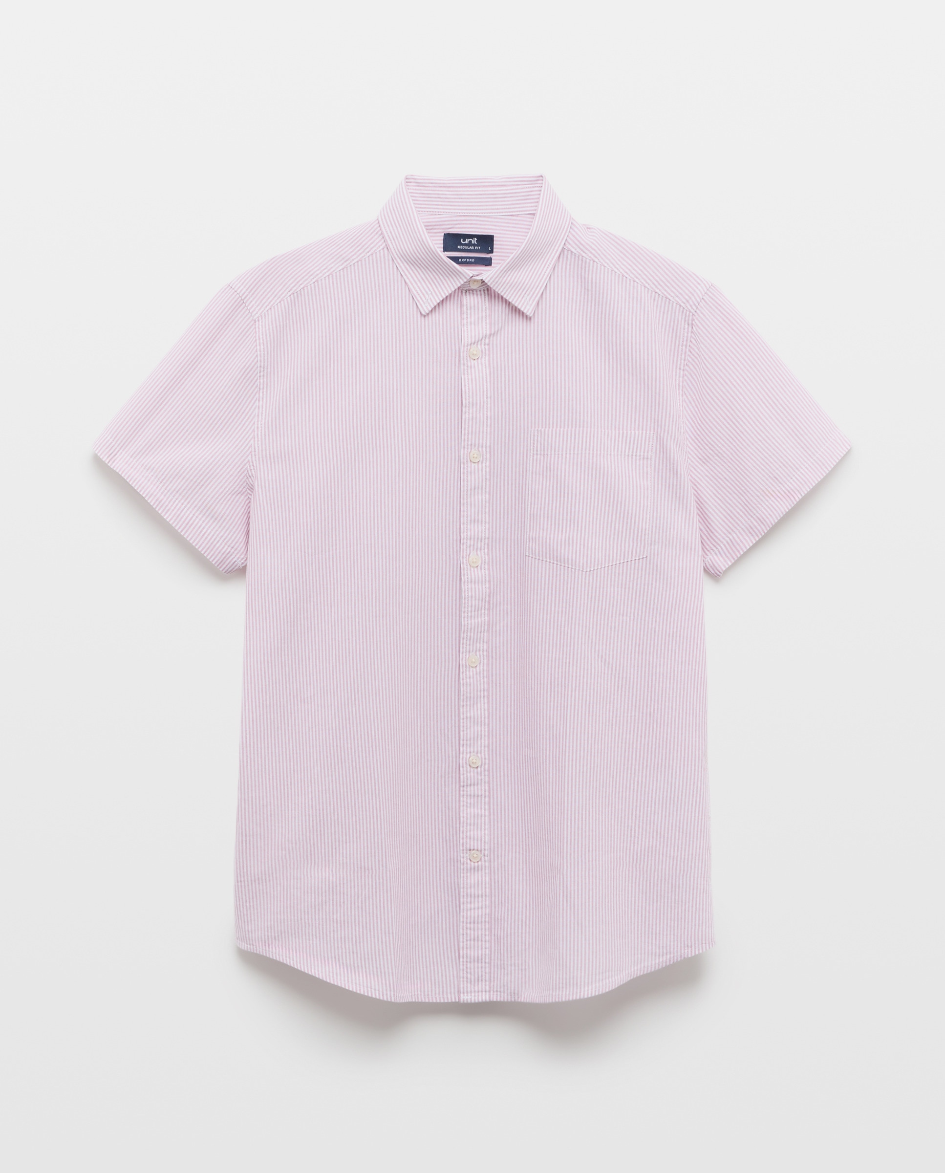 Camisa sport manga corta hombre chambray 291 Berenjena-4