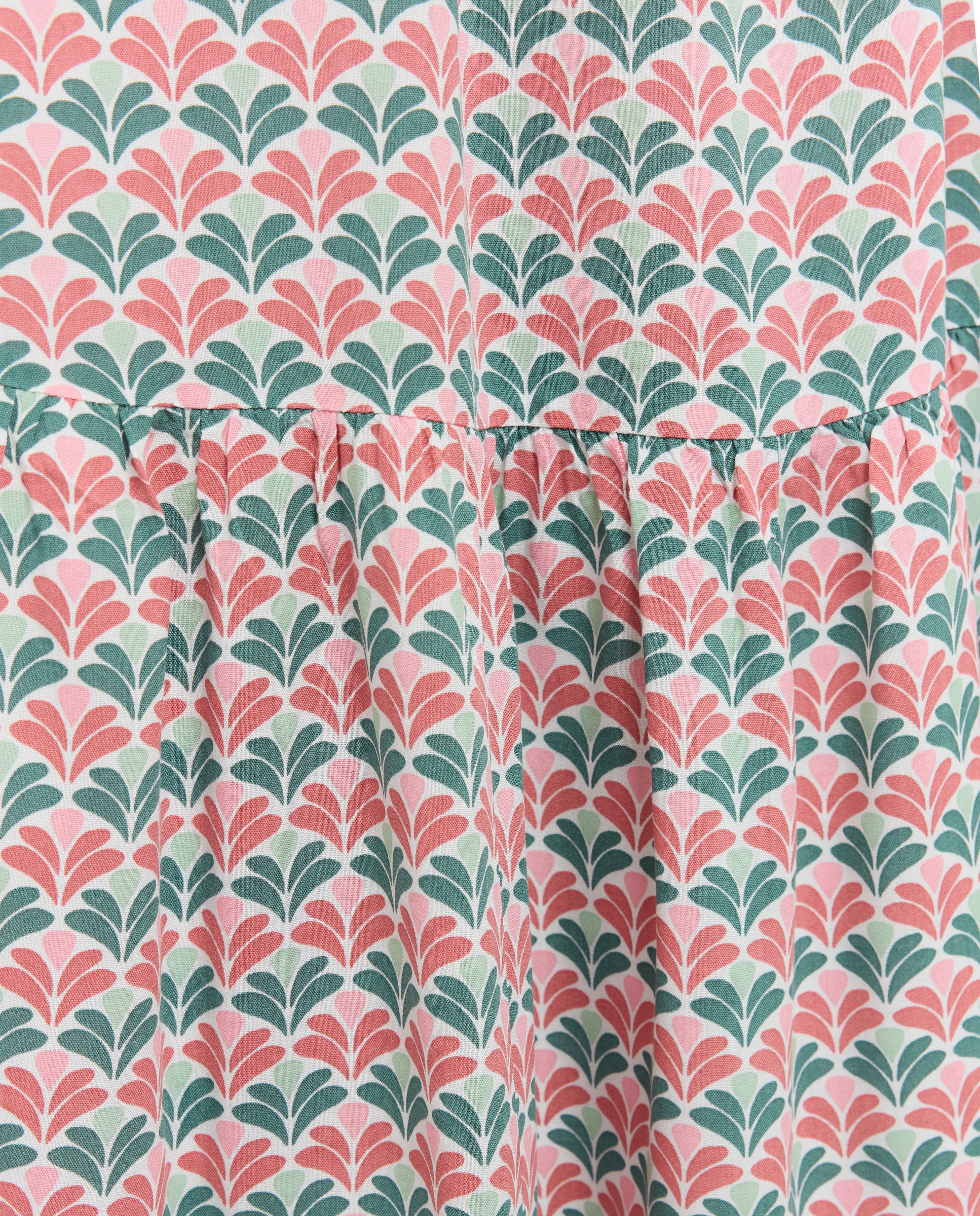 Vestido Comprido com Estampado Étnico 200 Rosa-5