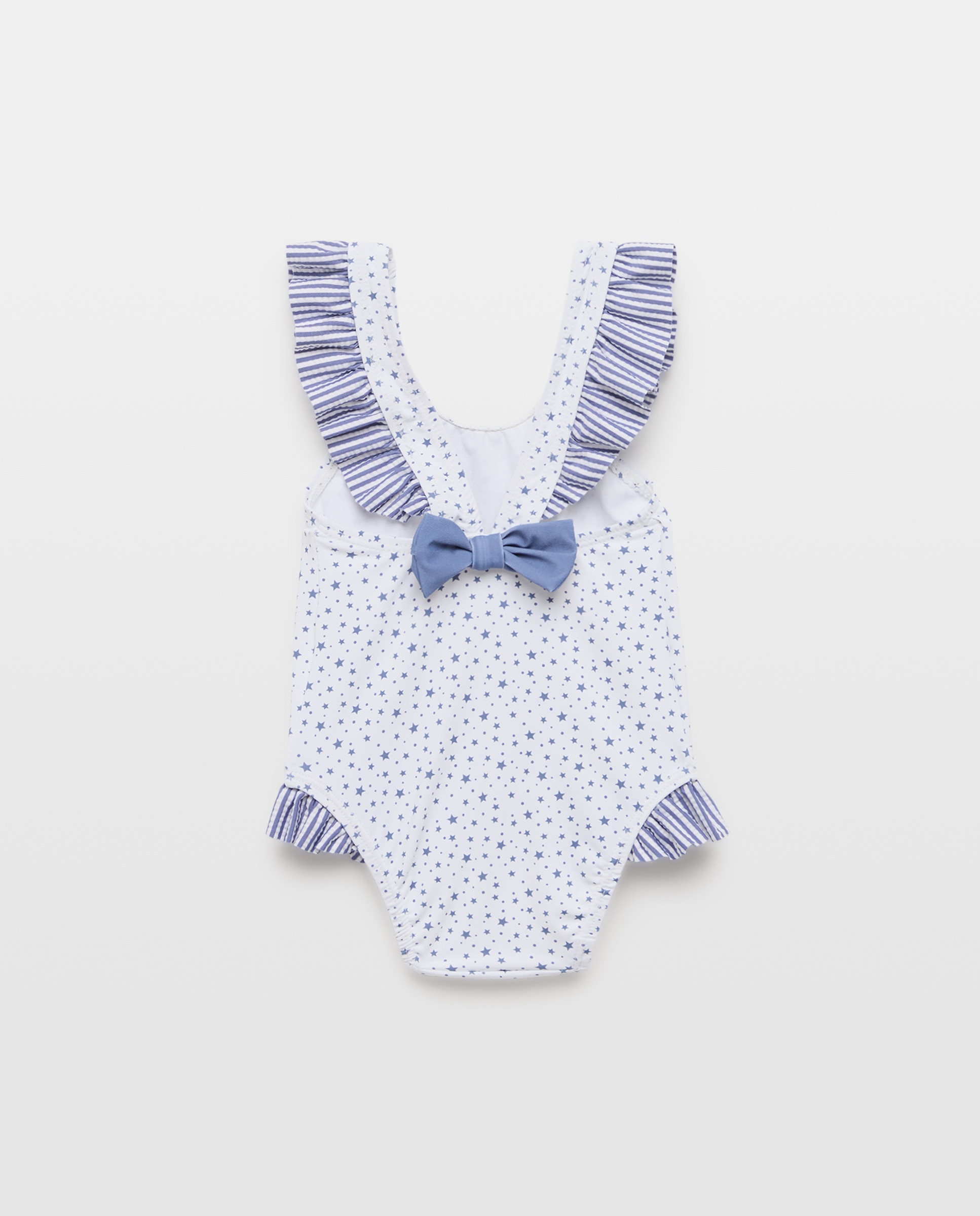Fato de Banho de Bebé com Folho e Estrelas Baby El Corte Inglés Azul-marinho-2