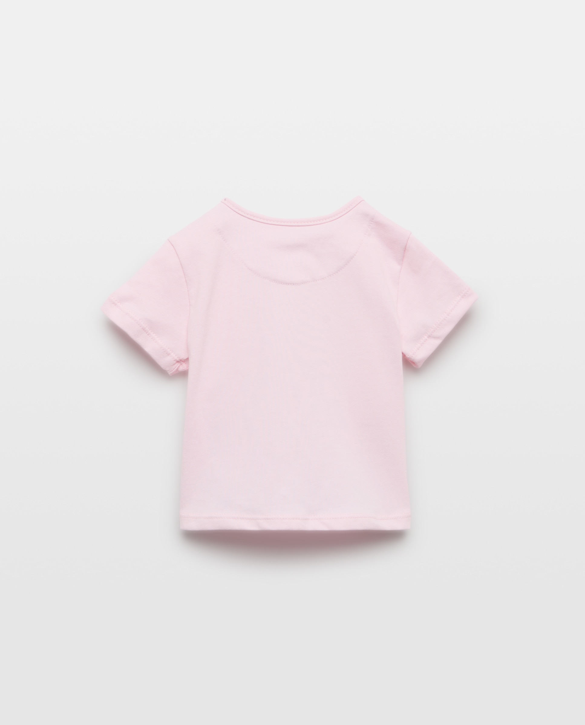 T-shirt de Algodão de Bebé com Estampado de Cavalo-Marinho Baby El Corte Inglés Rosa-2