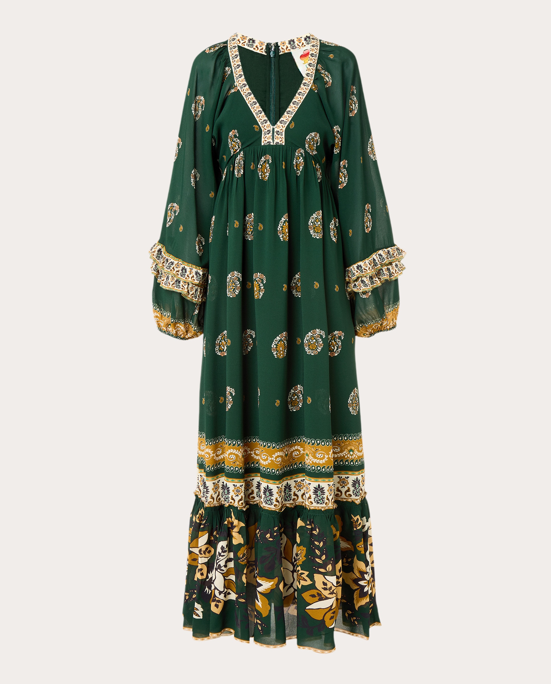 Vestido largo Ayla Verde-1