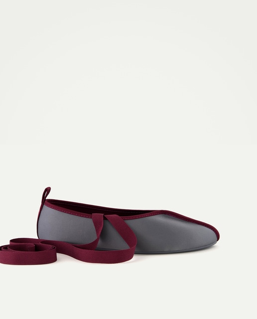 Imagen 0 de Bailarina raso  cinta lace up