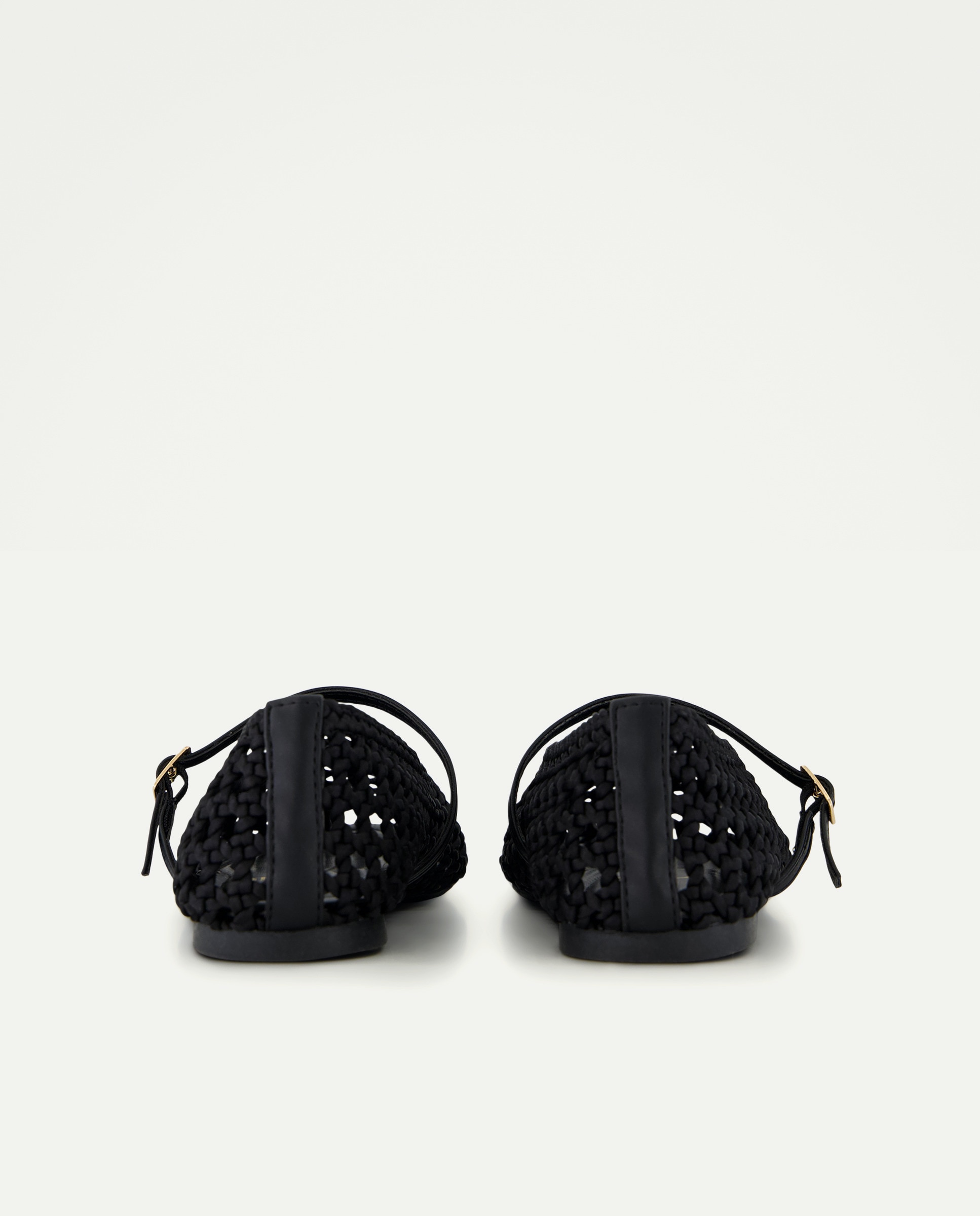 Bailarina trenzada pulsera Negro-3