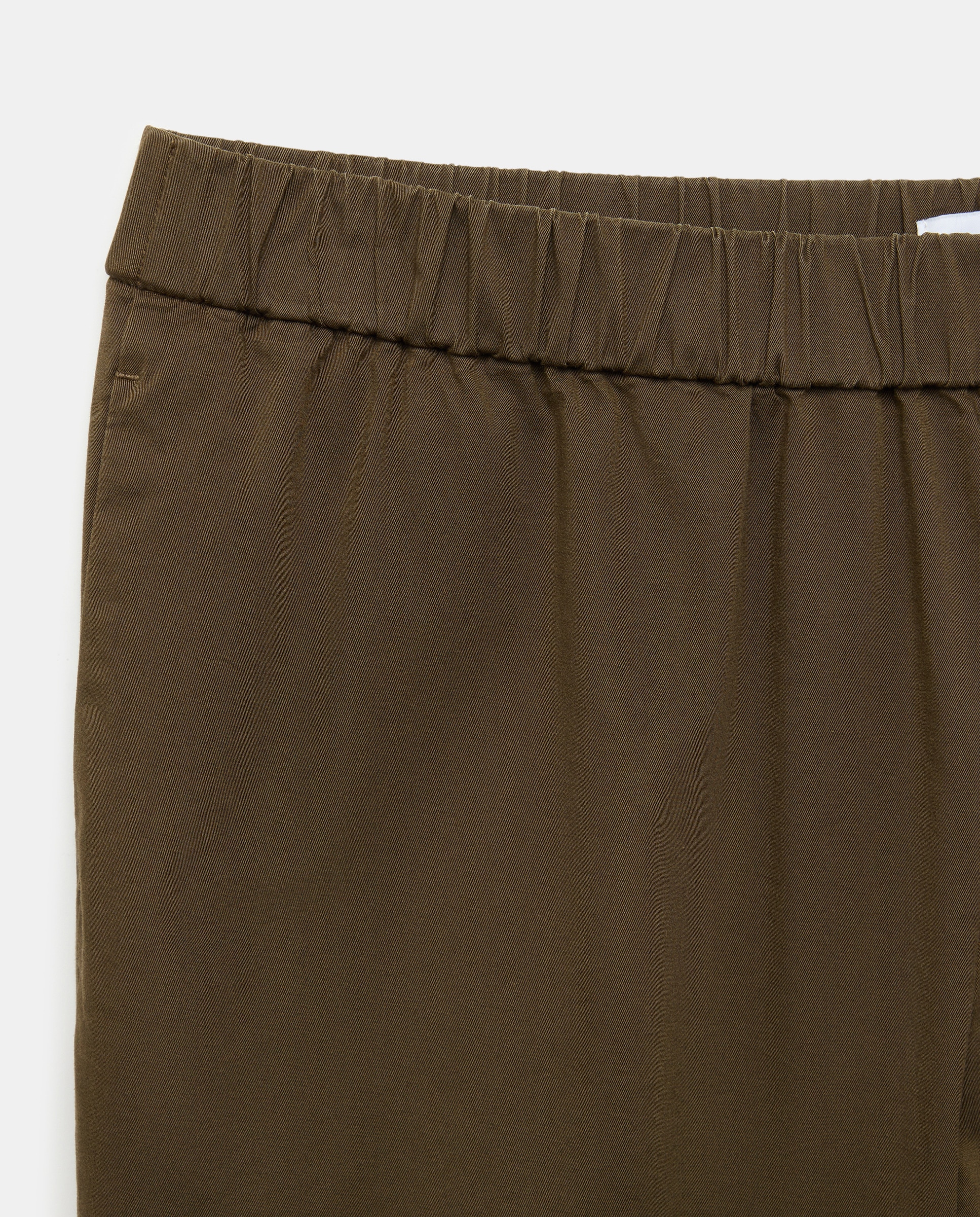 Calças de Culotte de Algodão 520 Caqui-5