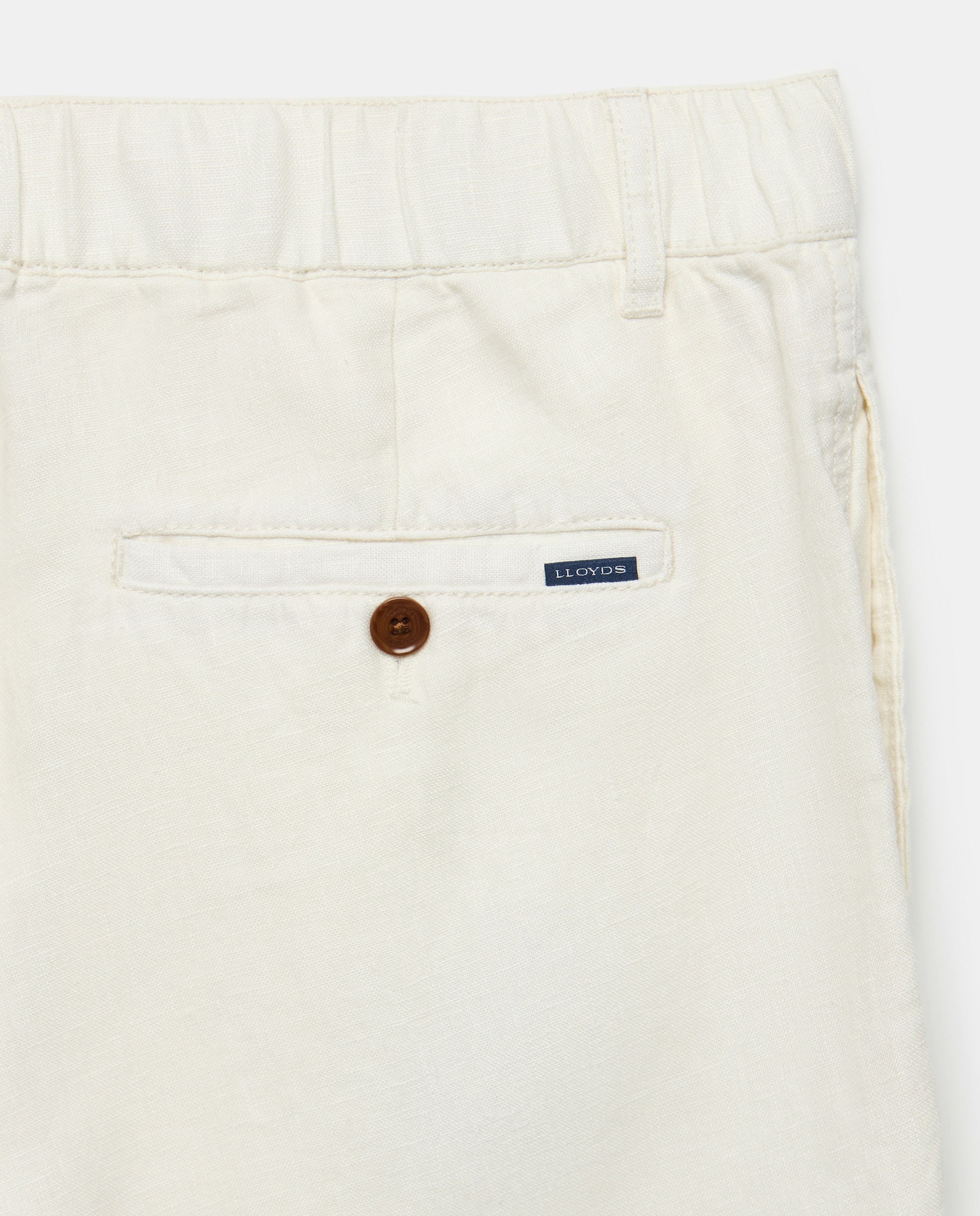 Bermudas de Linho com Cordão Cru-5