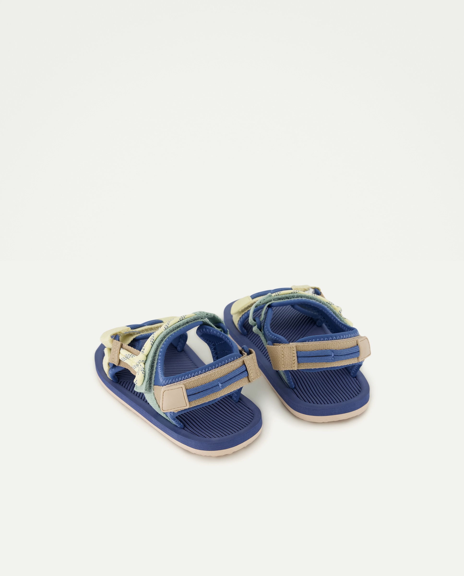 Sandálias com Velcros e Cordas 400 Azul-3