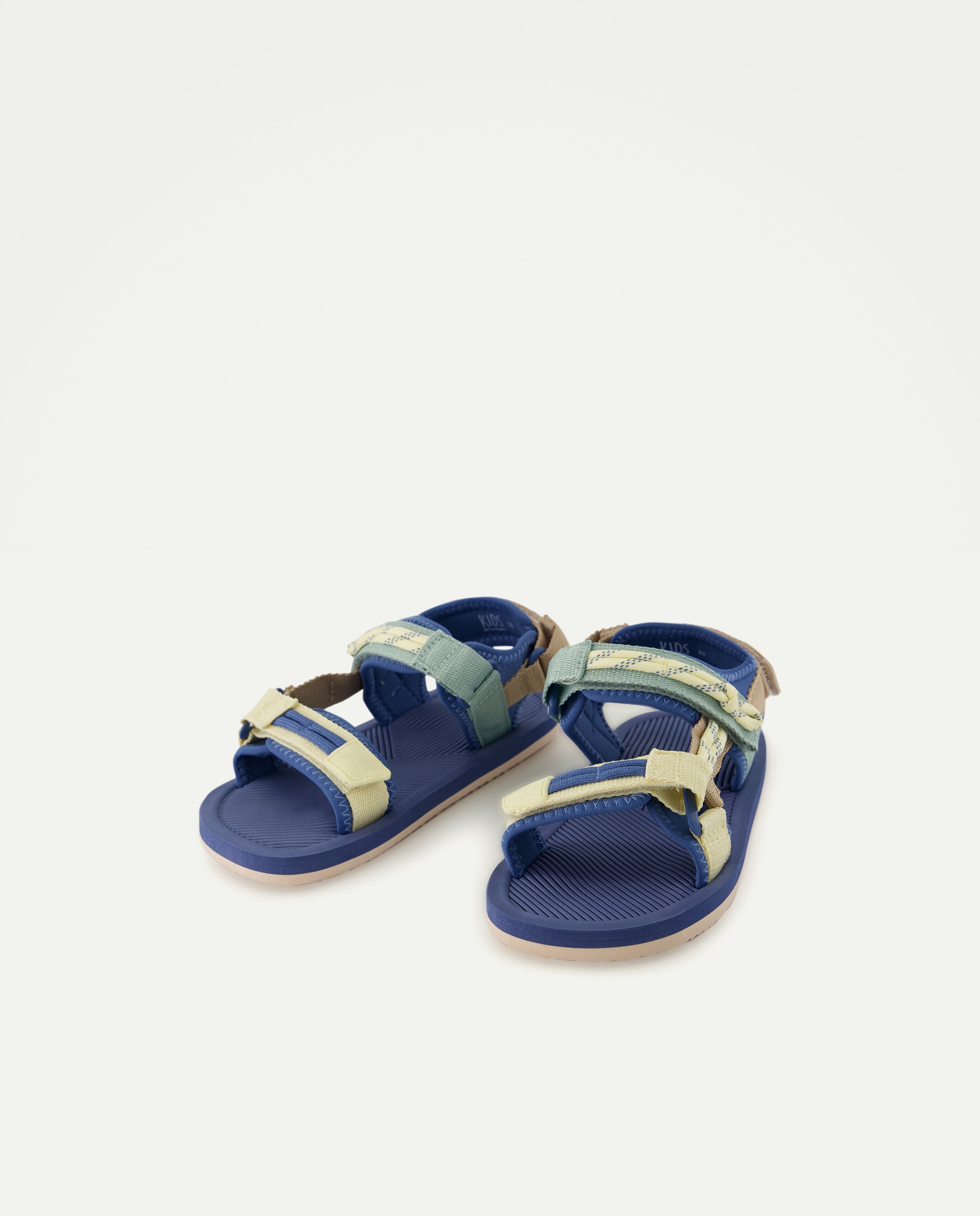 Sandálias com Velcros e Cordas 400 Azul-2