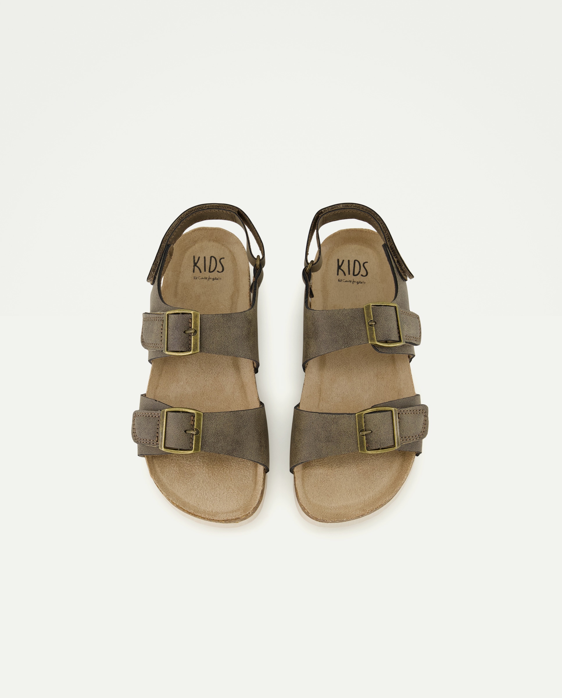 Sandálias com Fecho de Velcro Chumbo-4