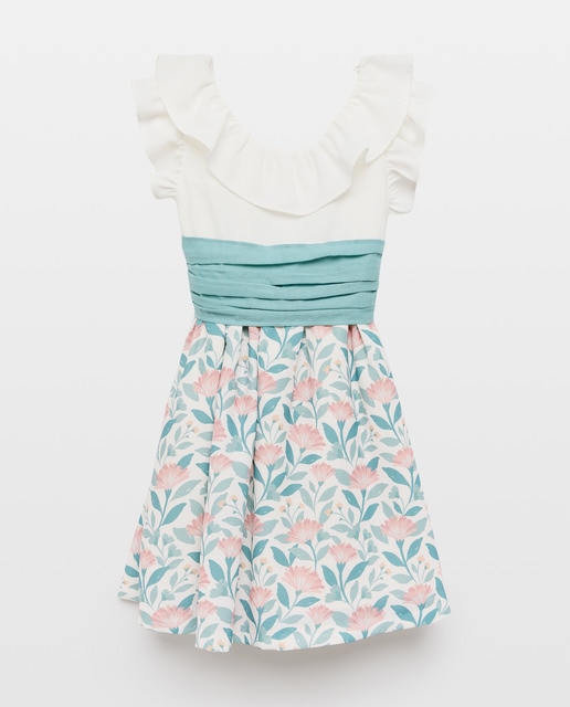 Imagem 0 de Vestido Combinado de Bebé com Faixa