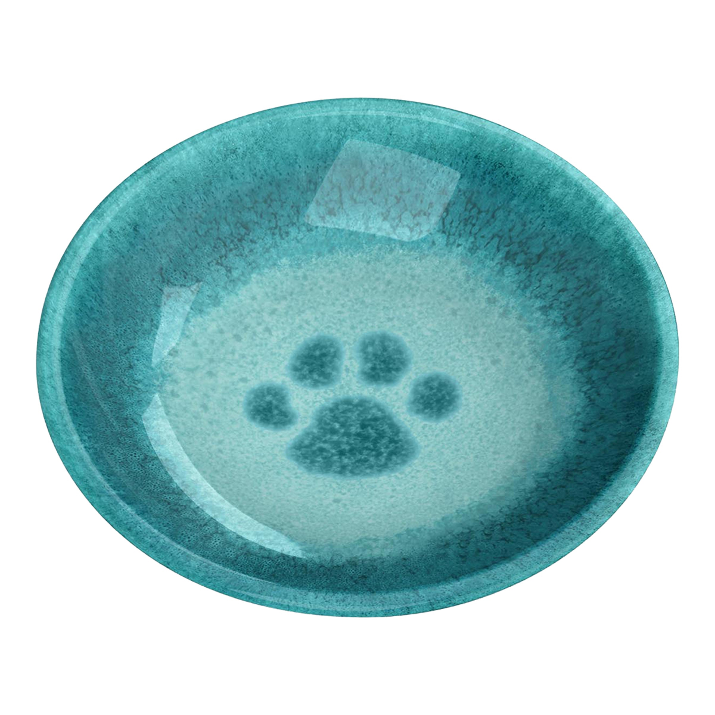 Imagen 0 de Comedero para perros y gatos con diseño en color azul Tar Hong melamina