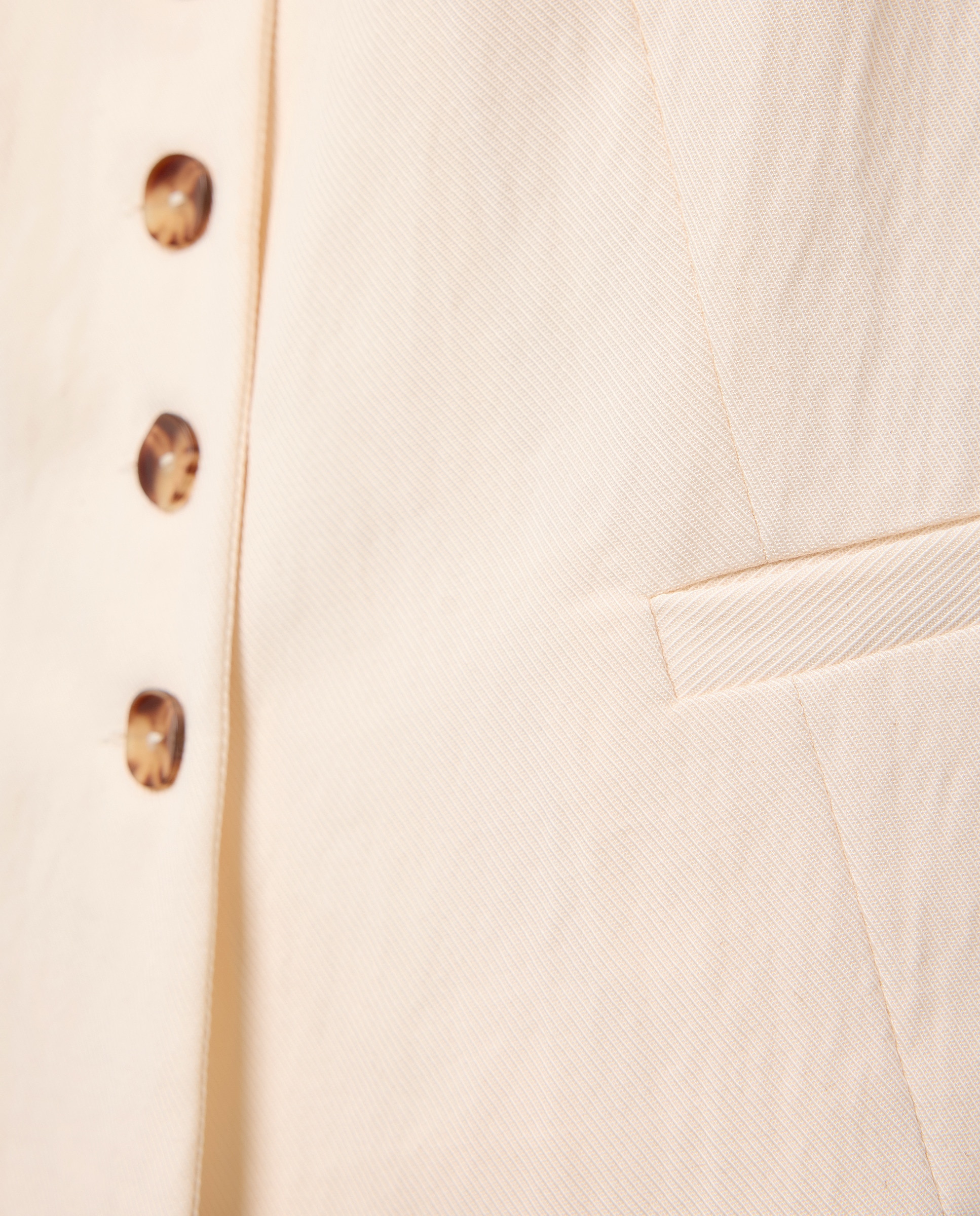 Colete Liso de Crinkle 120 Cru-5