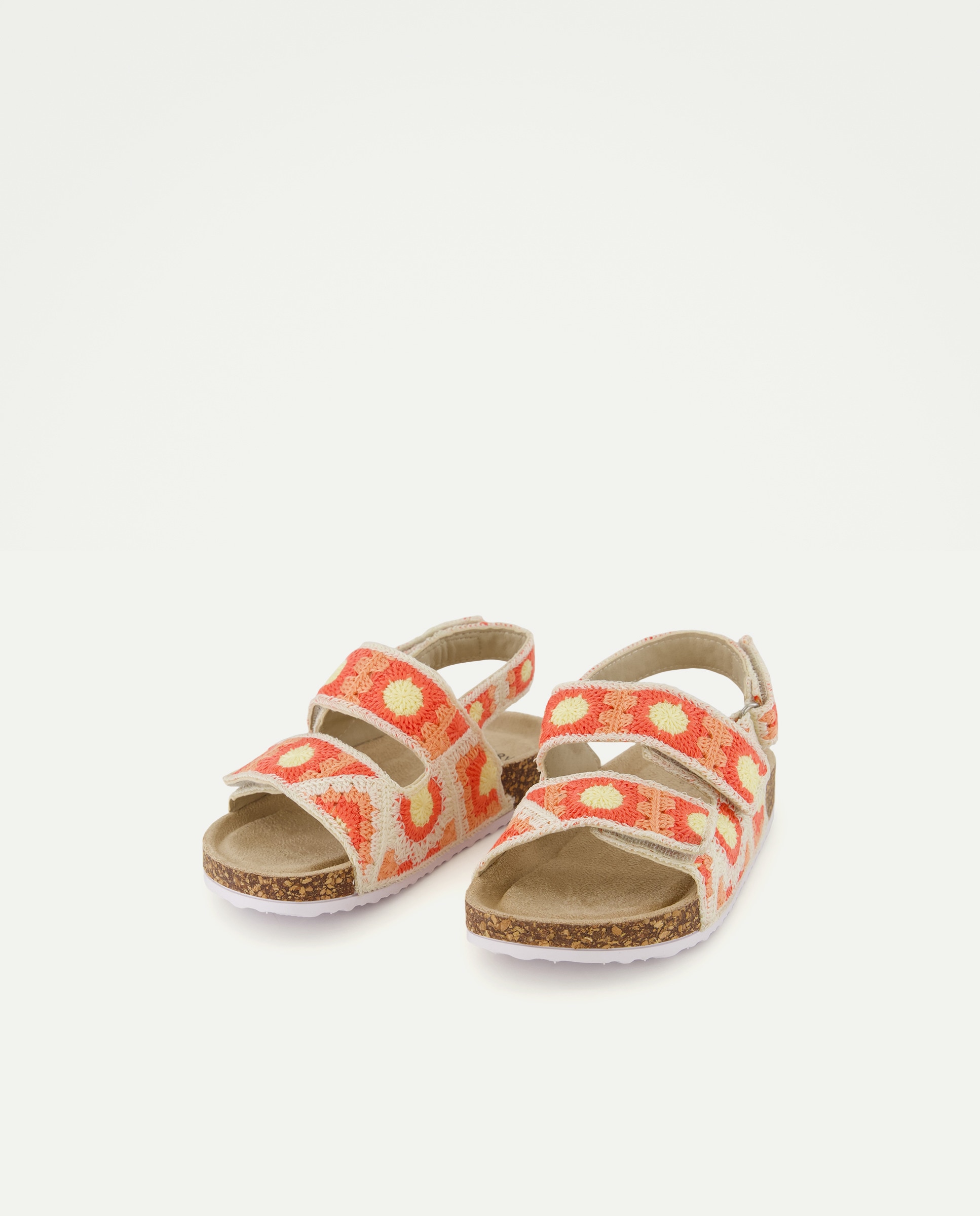 Sandálias de Bebé com Crochet Multicolor-2