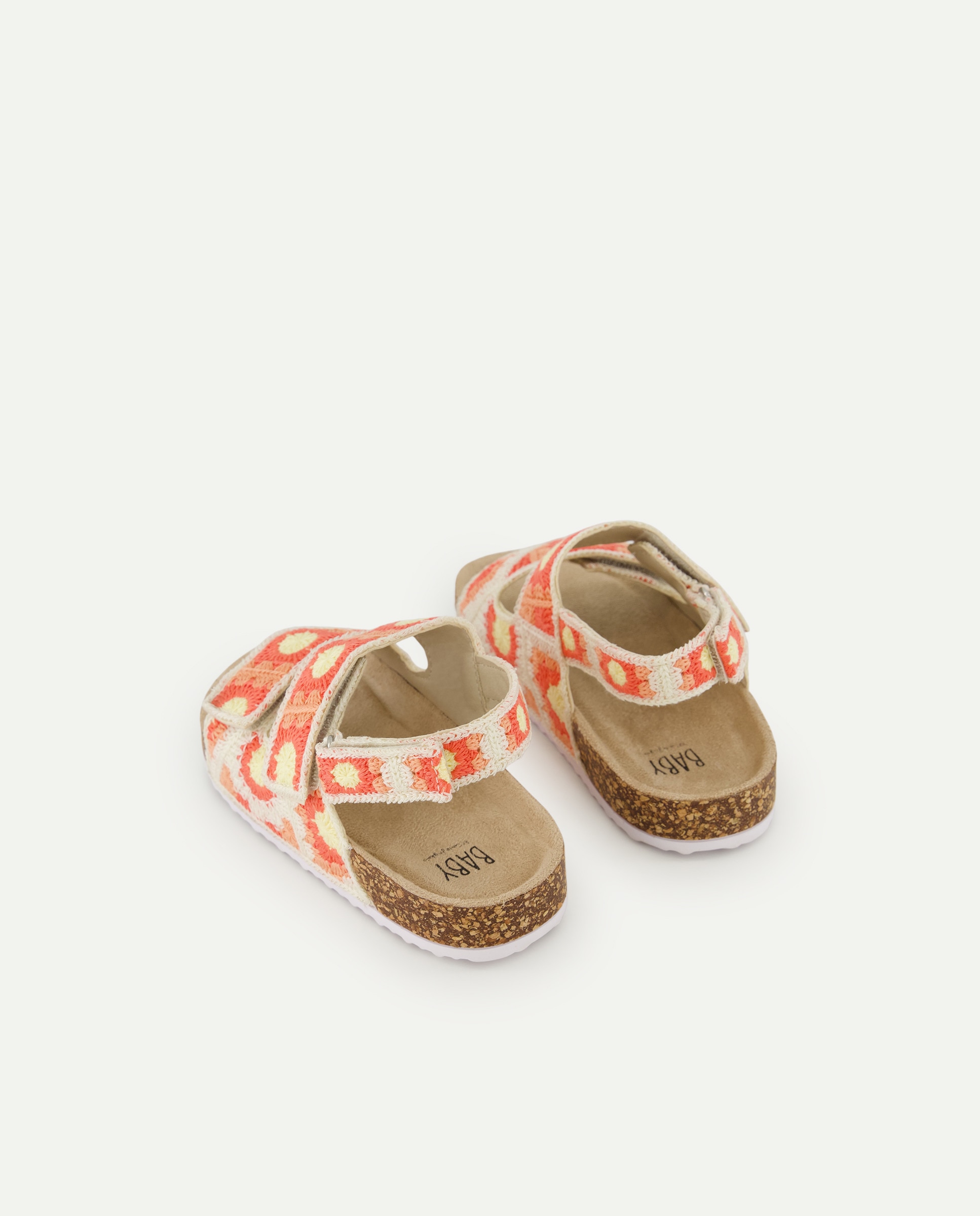 Sandálias de Bebé com Crochet Multicolor-3