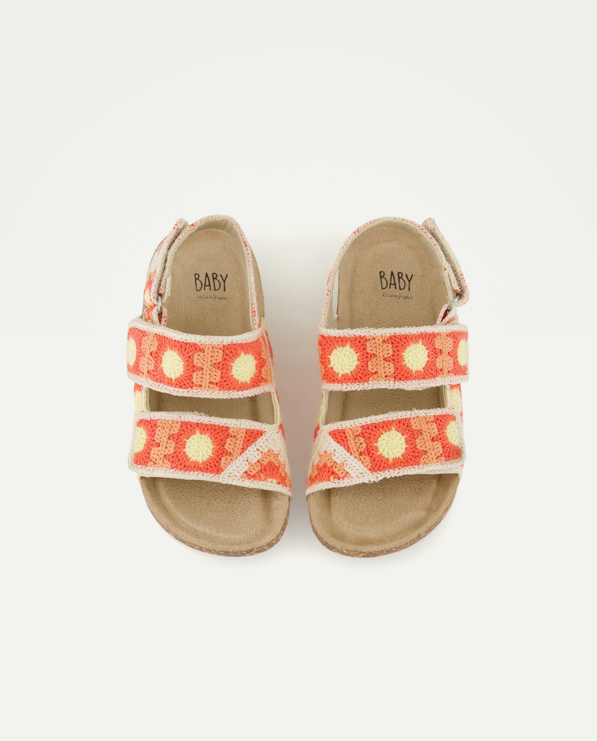Sandálias de Bebé com Crochet Multicolor-4
